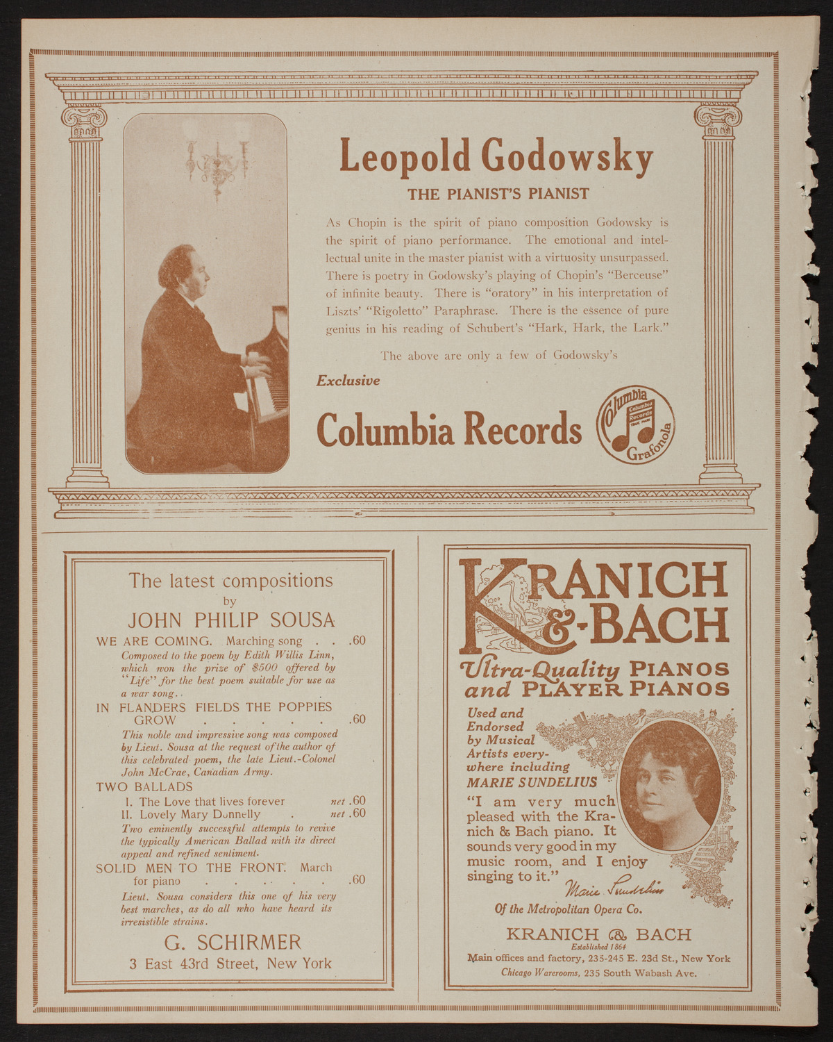 Lecture by Lieutenant Patrick Alva O'Brien, R.F.C., March 17, 1918, program page 6