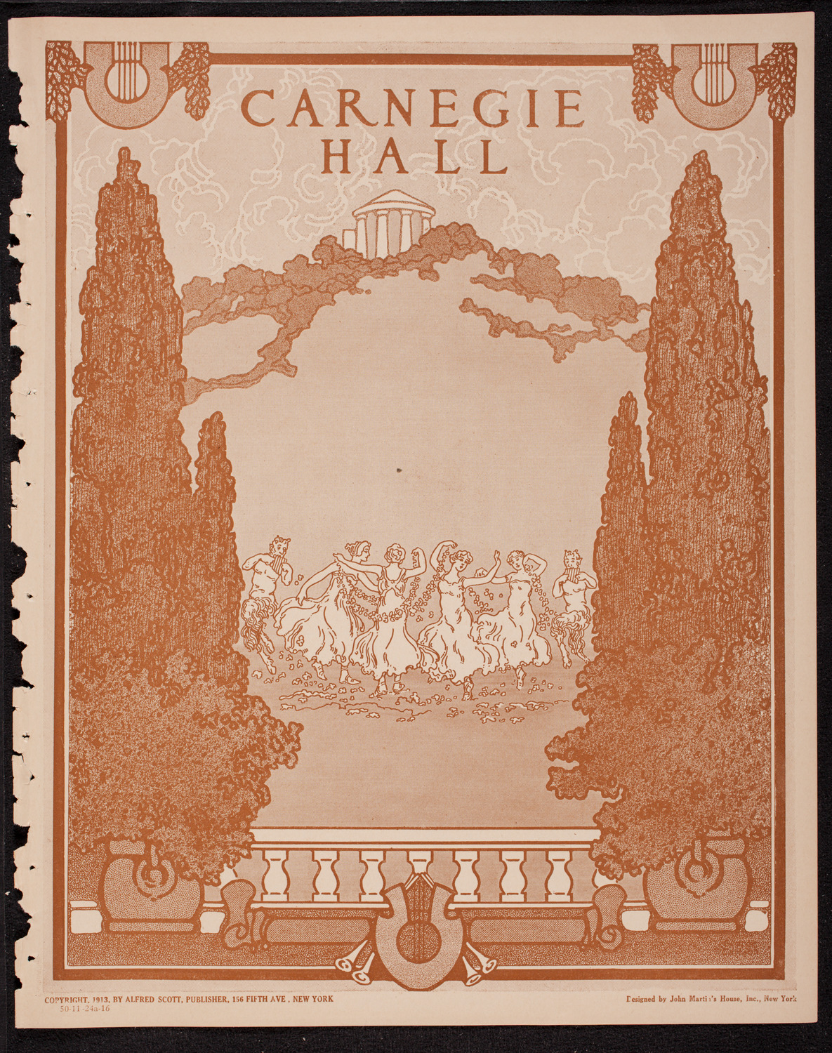 New York Philharmonic, November 24, 1916, program page 1