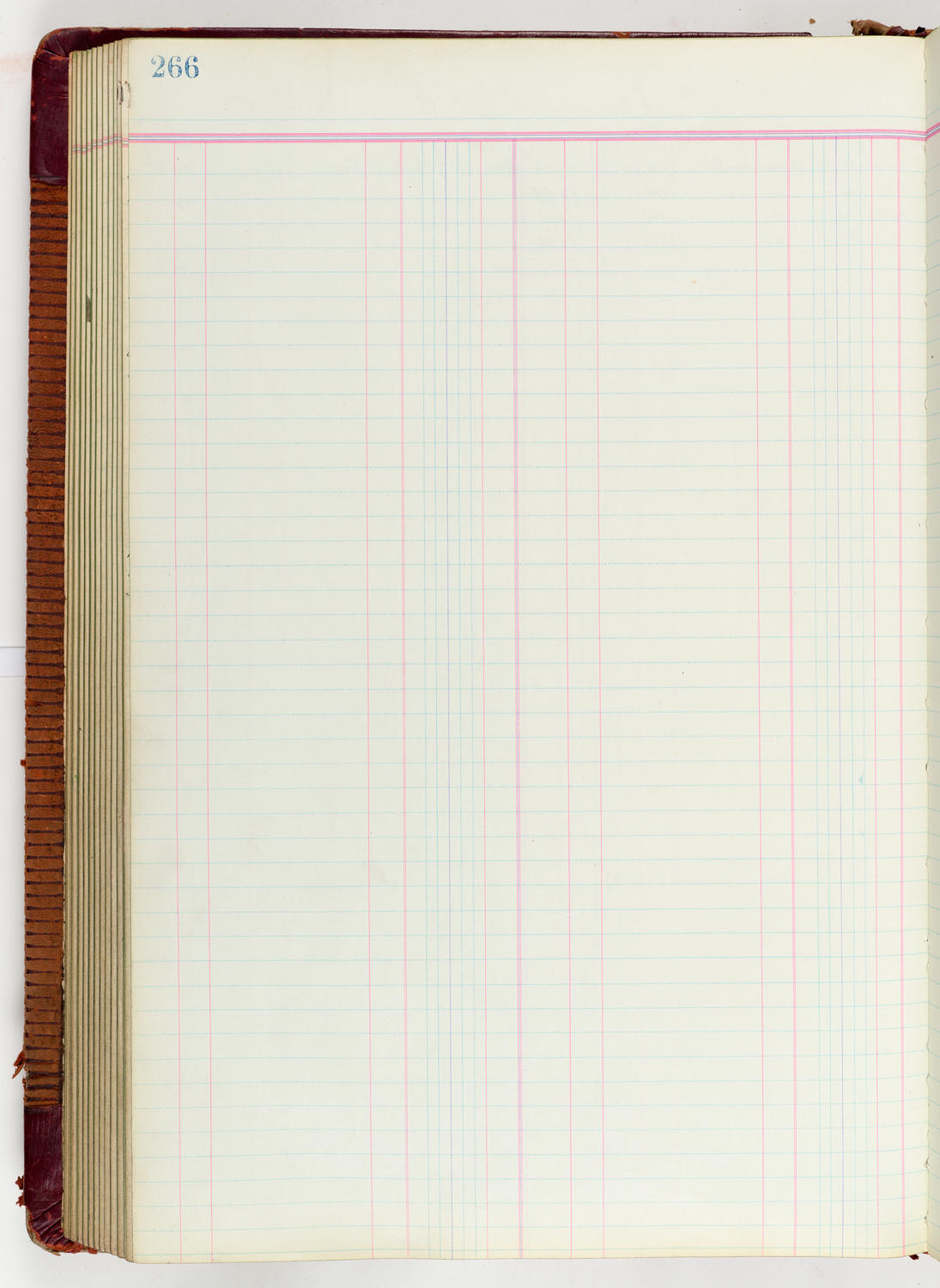 Music Hall Accounting Ledger Journal, volume 6, page 266