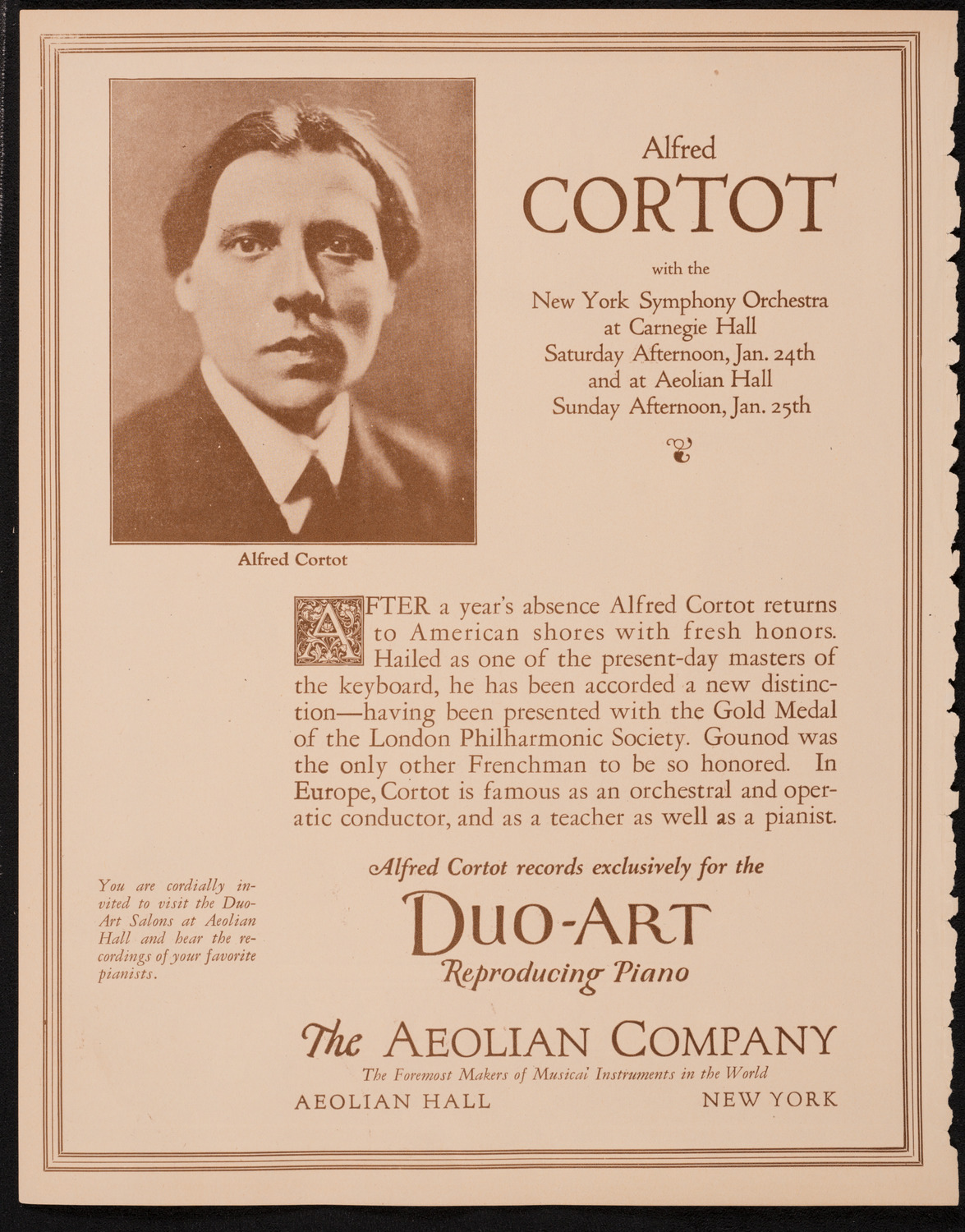 New York Philharmonic, January 23, 1925, program page 2