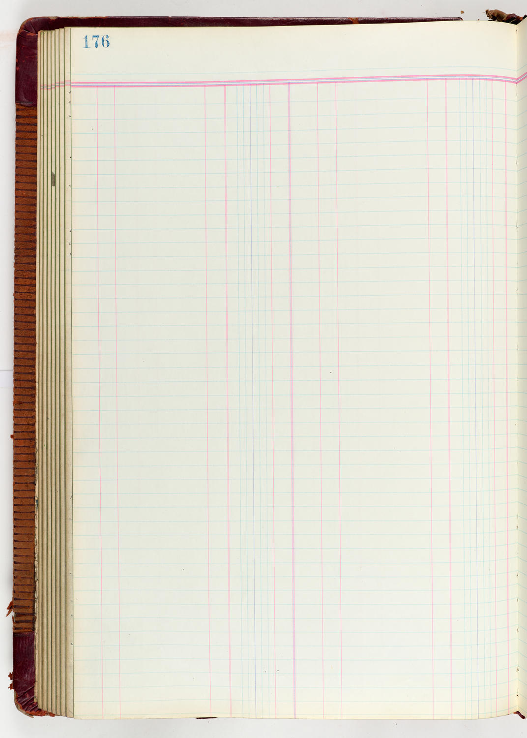Music Hall Accounting Ledger Journal, volume 6, page 176