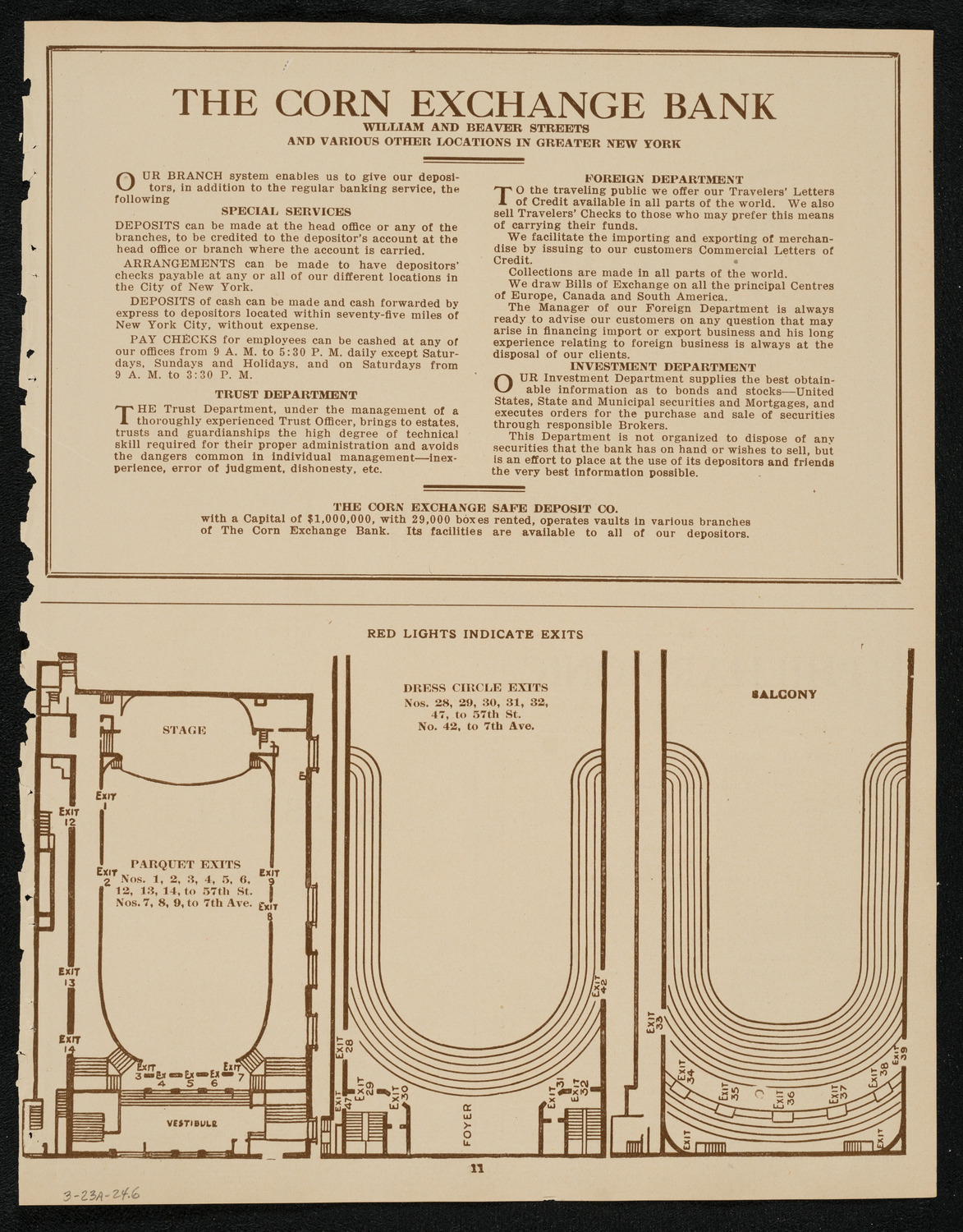 New York Philharmonic, March 23, 1924, program page 11