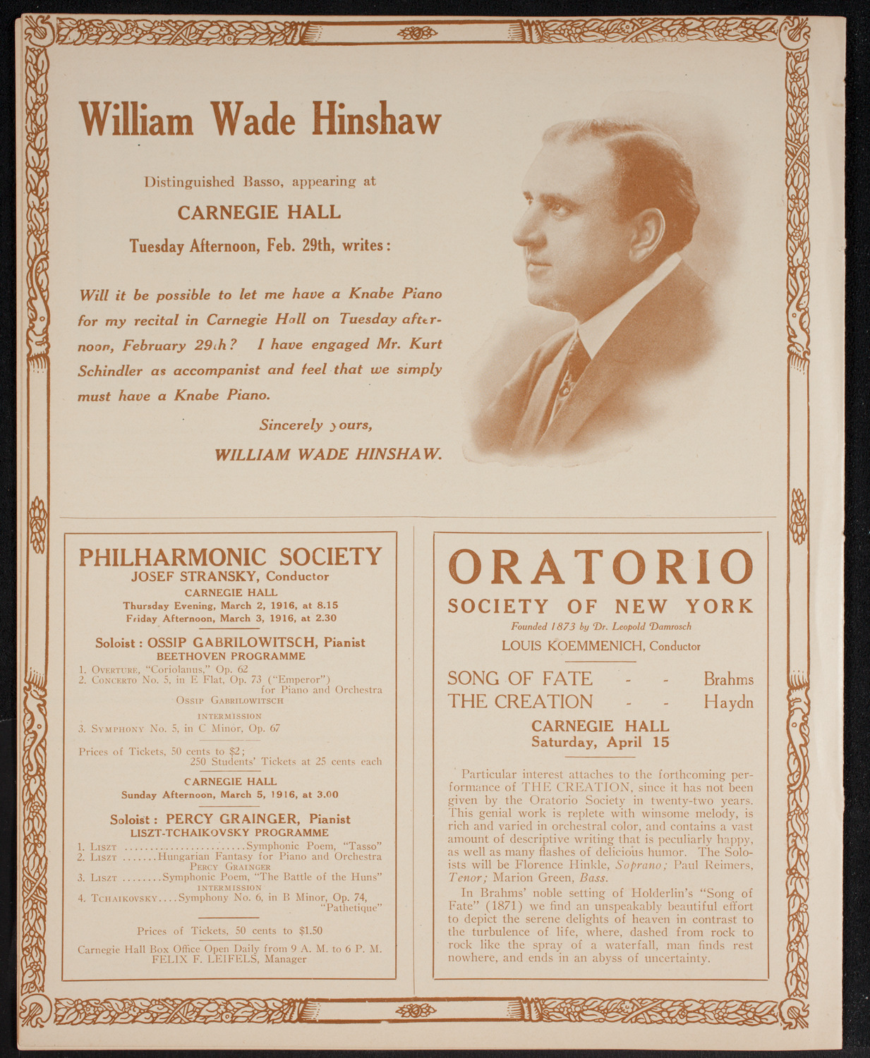 Newman Traveltalks: Brazil, February 27, 1916, program page 12