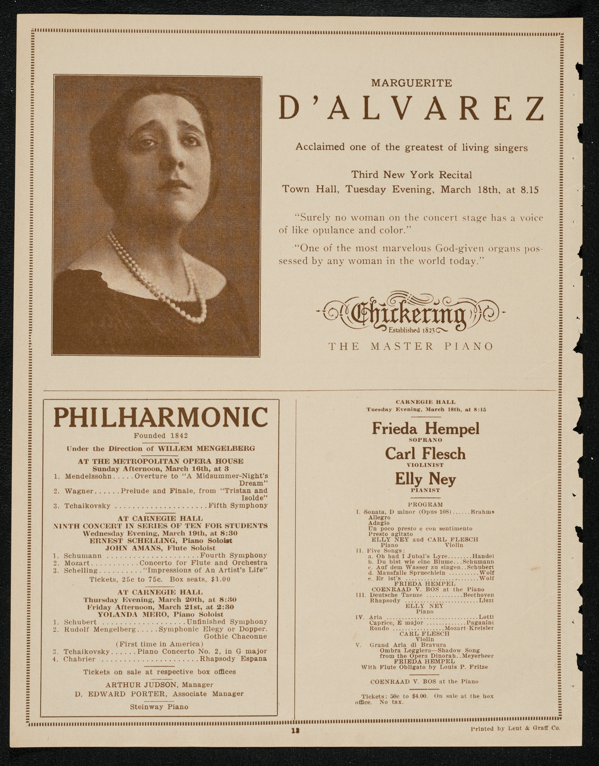 Jewish National Workers Alliance Chorus, March 15, 1924, program page 12