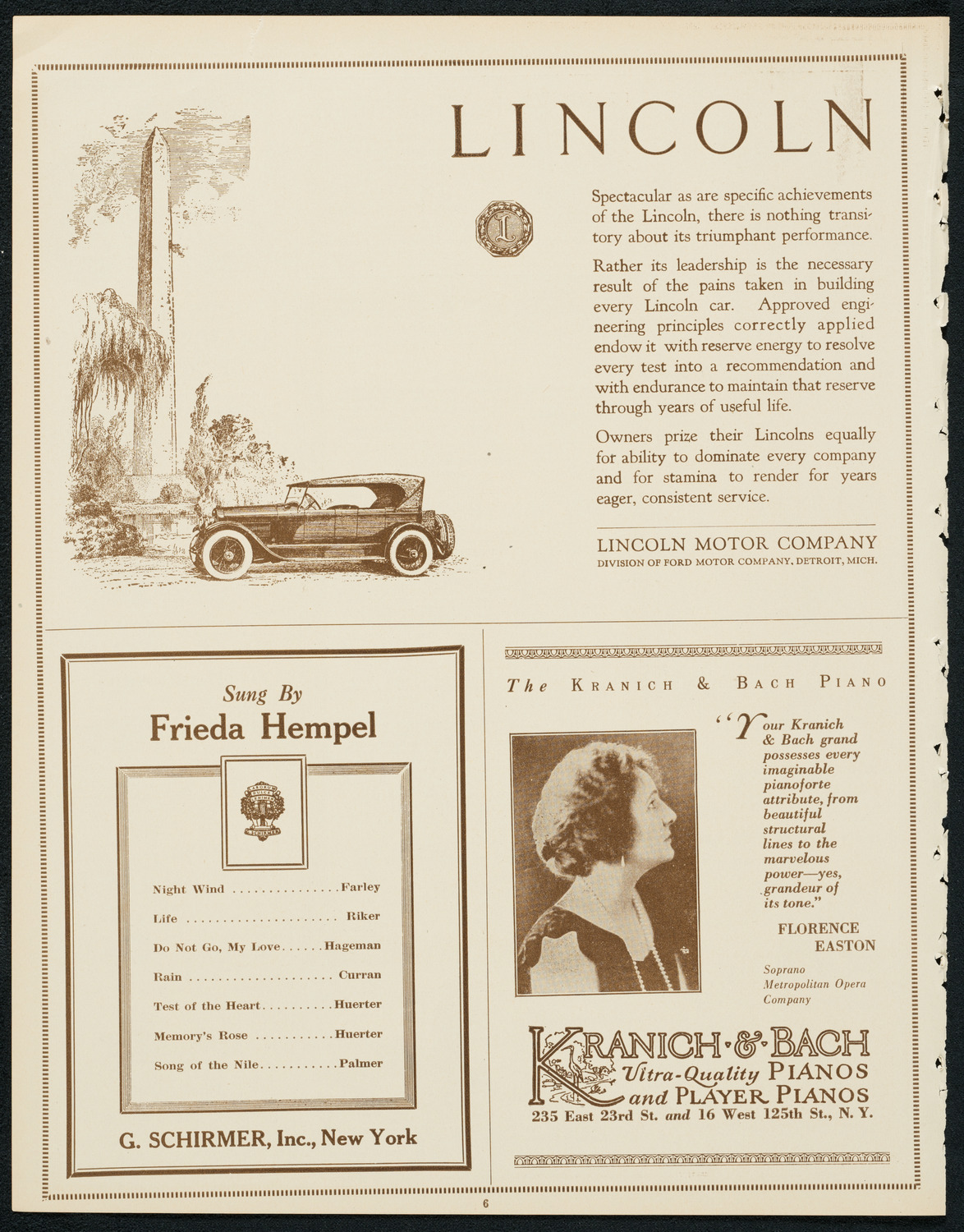 Newman Traveltalks: Brazil, December 2, 1923, program page 6