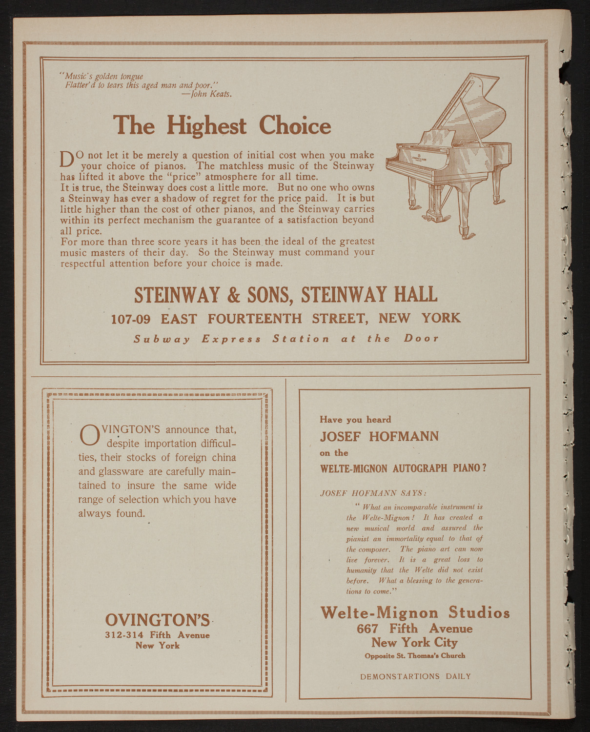 Russian Symphony Society of New York, March 2, 1918, program page 4