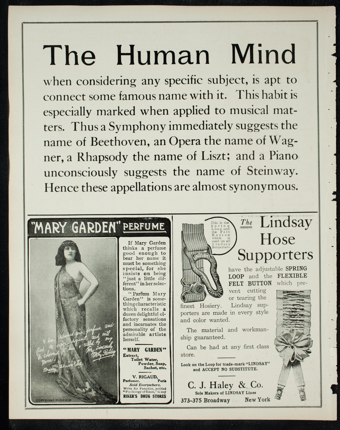 Boston Symphony Orchestra, December 8, 1910, program page 4