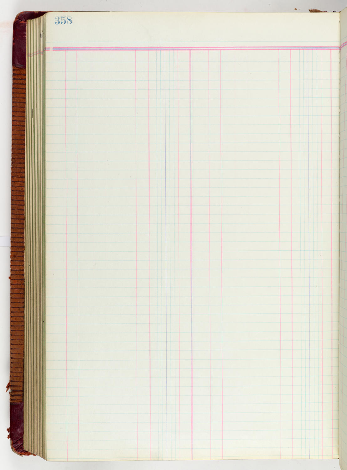 Music Hall Accounting Ledger Journal, volume 6, page 358