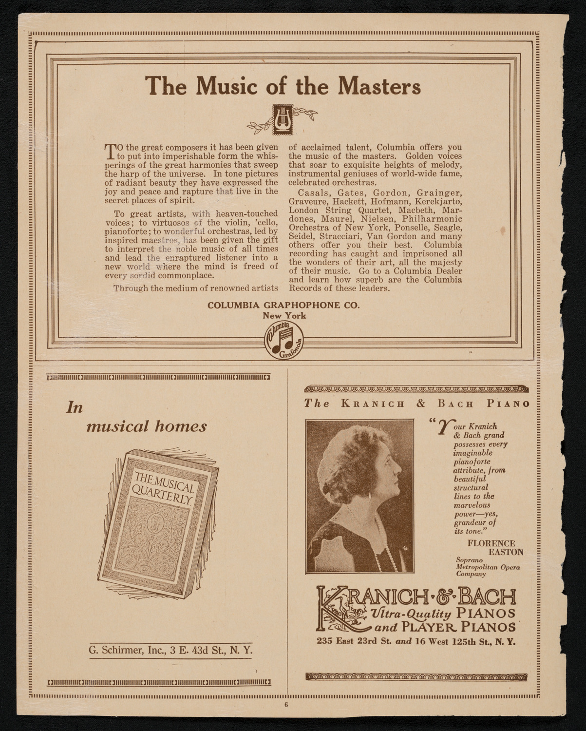 U.S. Marine Band, September 30, 1923, program page 6