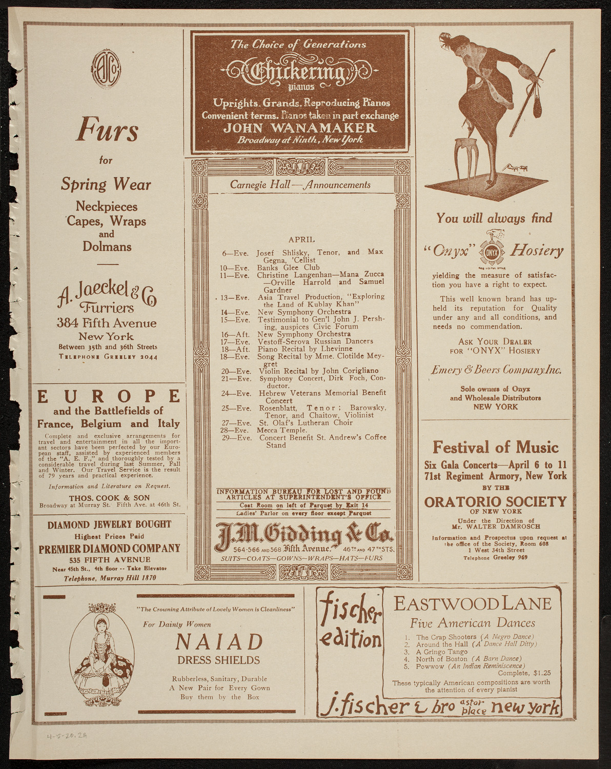 Film: Alice in Wonderland, April 5, 1920, program page 3