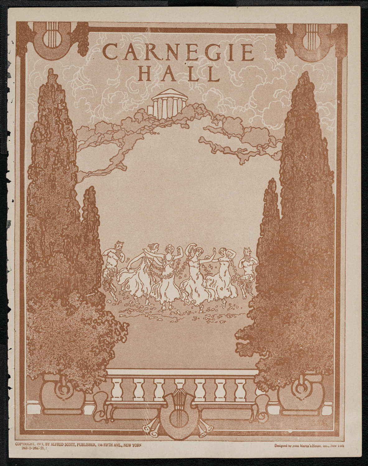 Sergei Rachmaninoff, Piano, February 26, 1921, program page 1