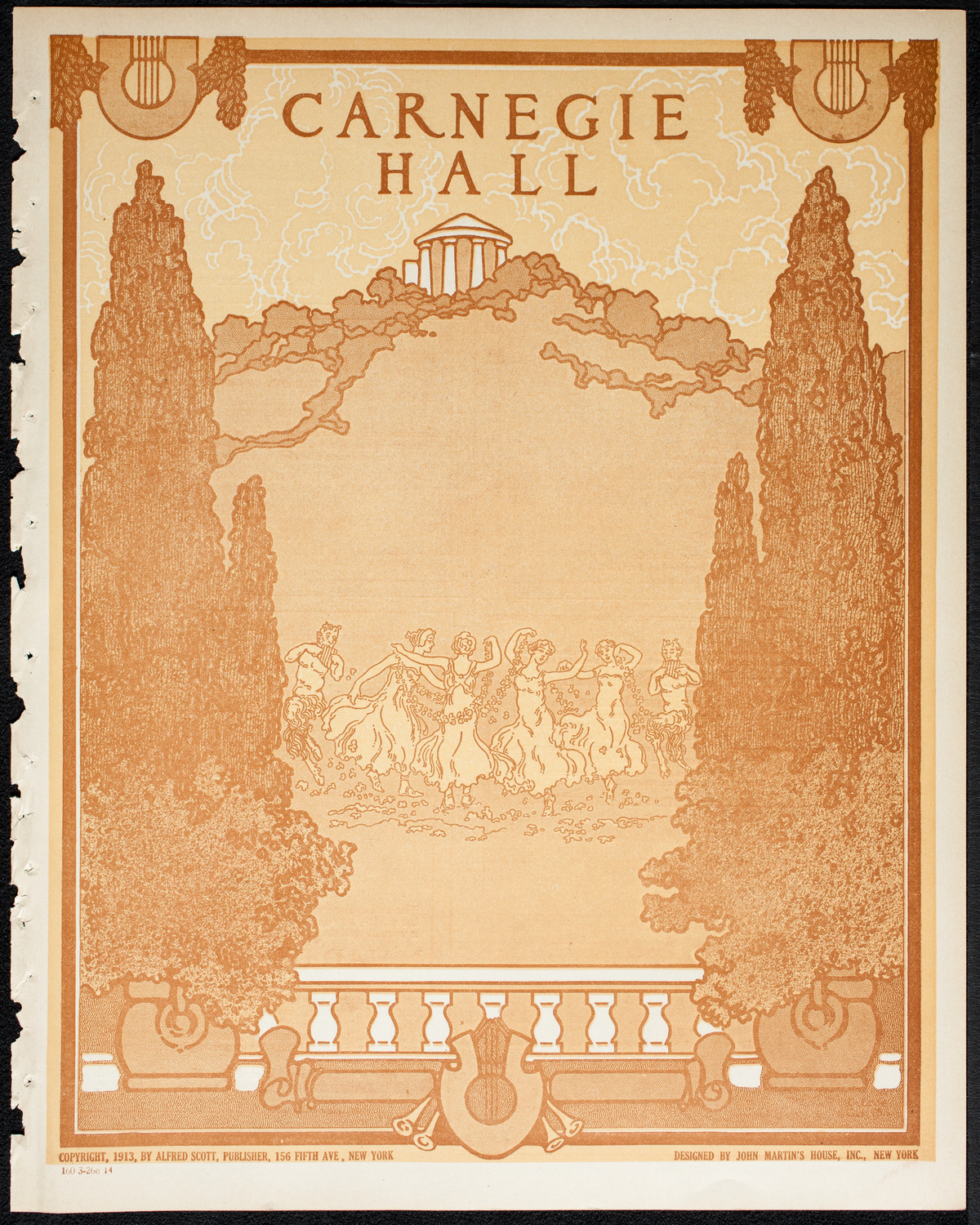 New York Philharmonic, March 26, 1914, program page 1