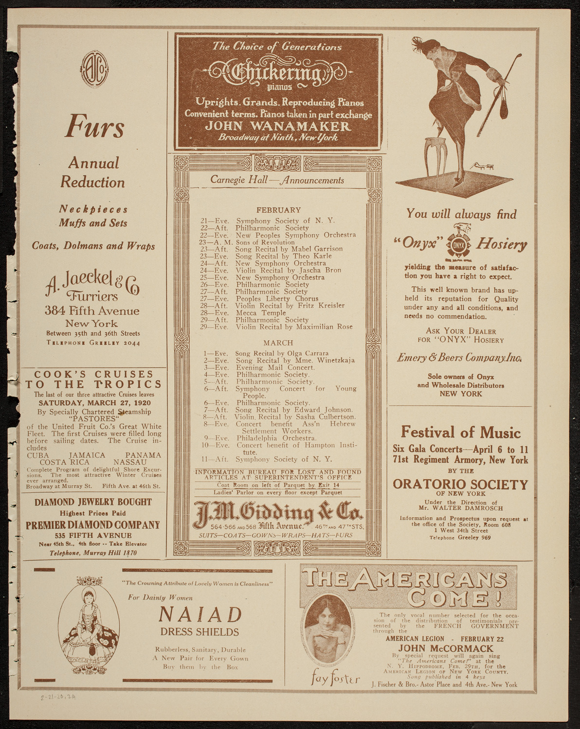 Symphony Concert for Young People, February 21, 1920, program page 3
