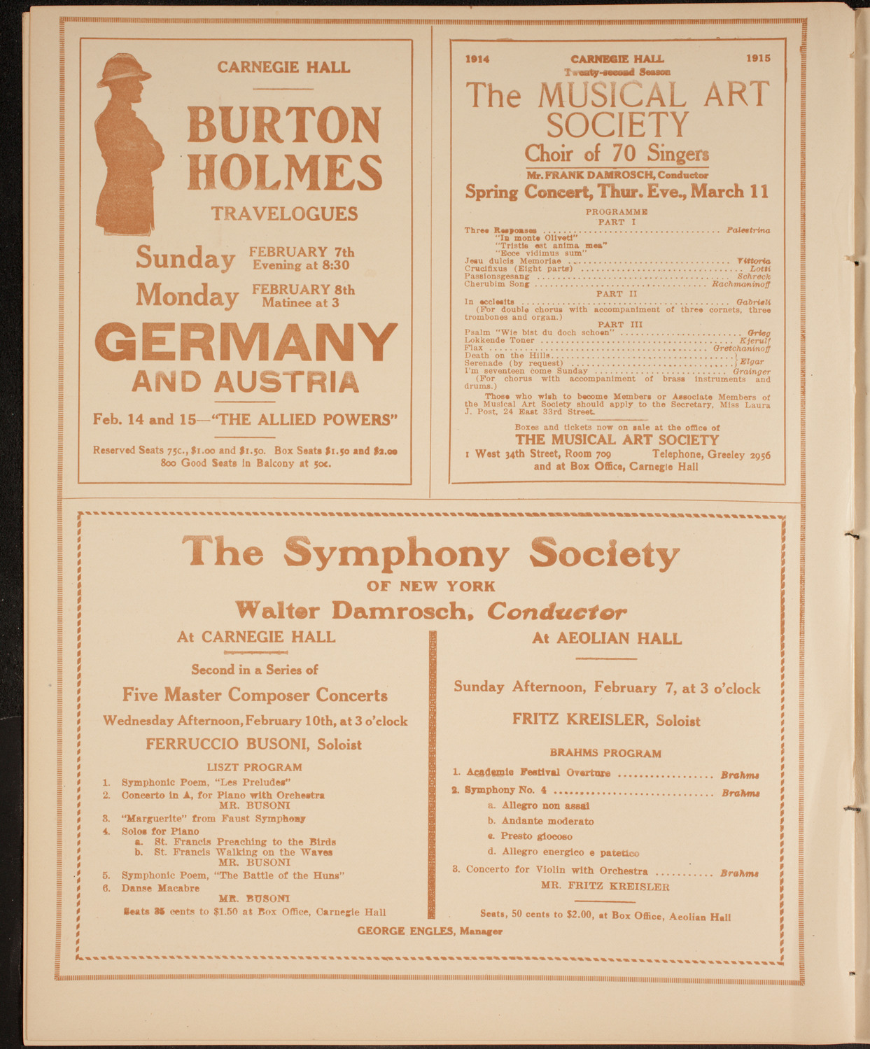 Symphony Concert for Young People, February 6, 1915, program page 8
