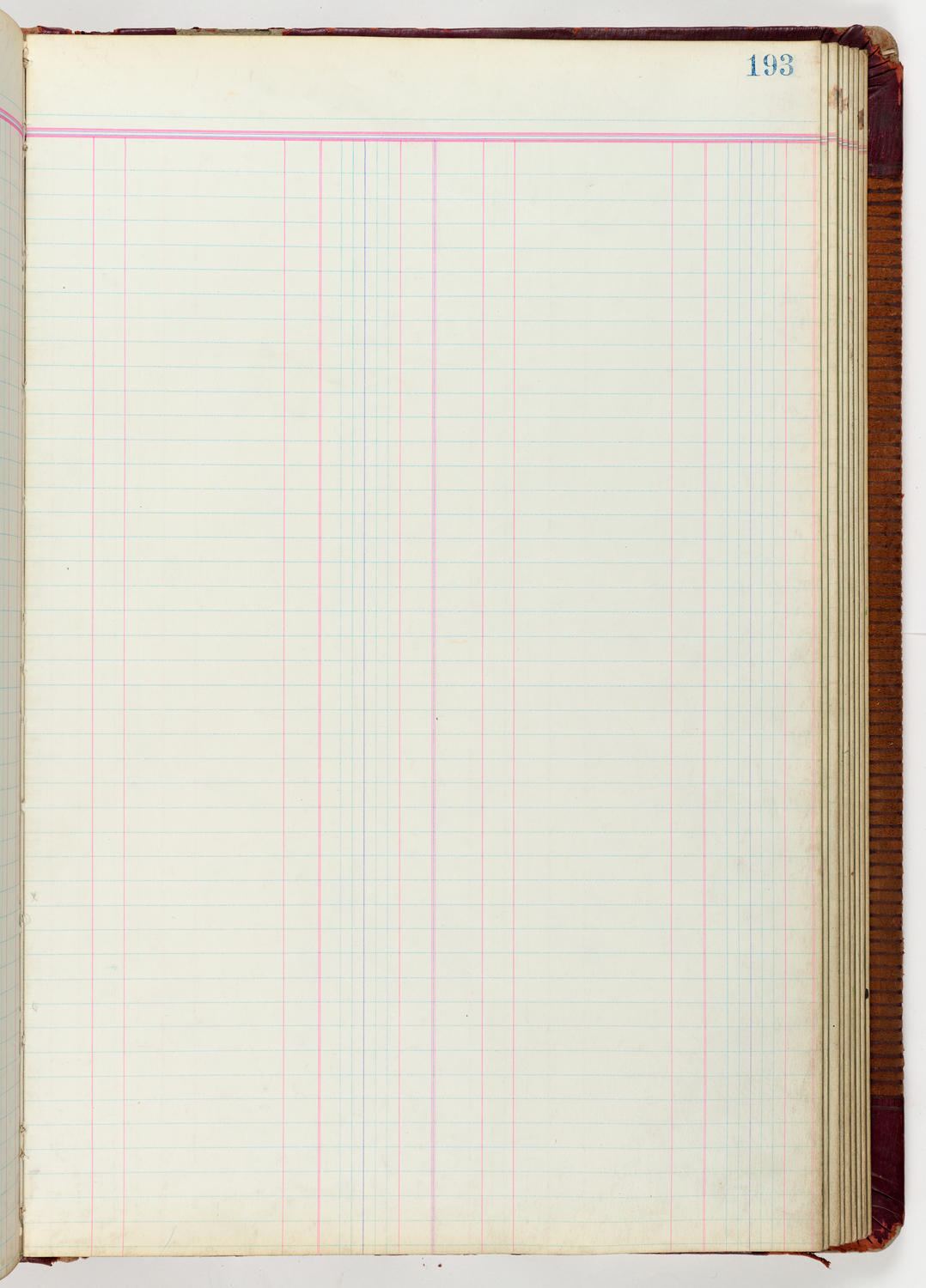 Music Hall Accounting Ledger Journal, volume 6, page 193