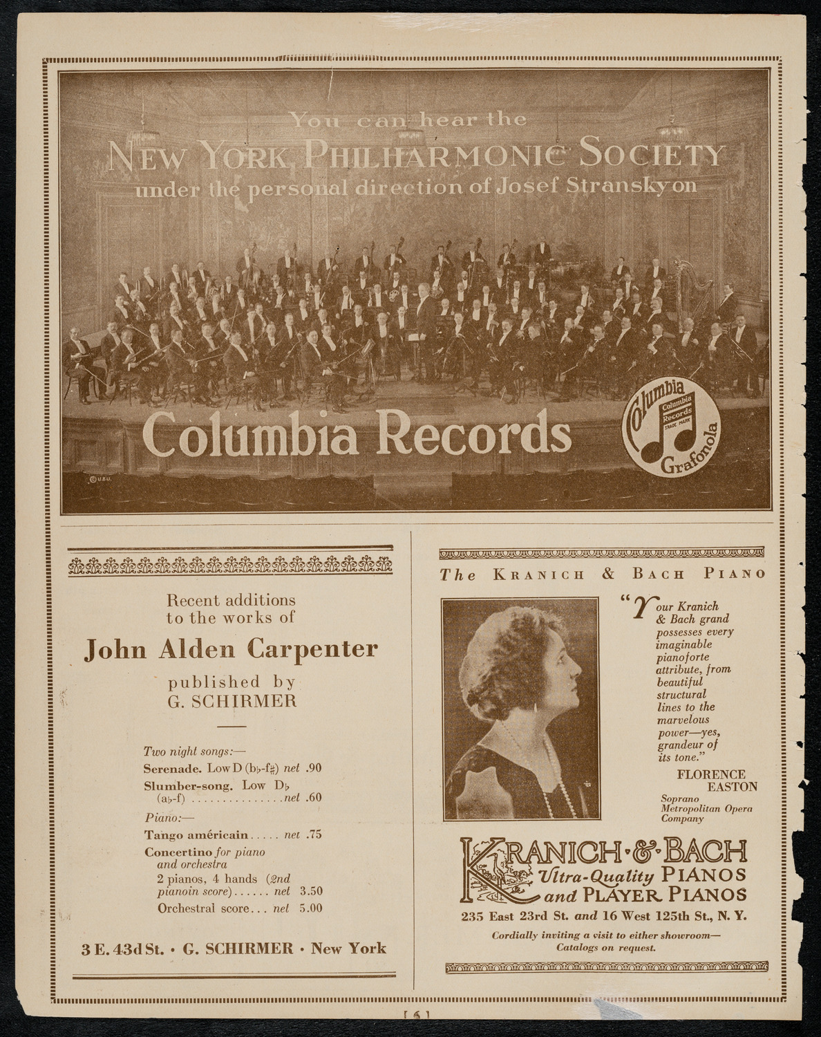 Germaine Schnitzer, Piano, with May Peterson, Soprano, and Rubin Davis, Violin, April 9, 1922, program page 6