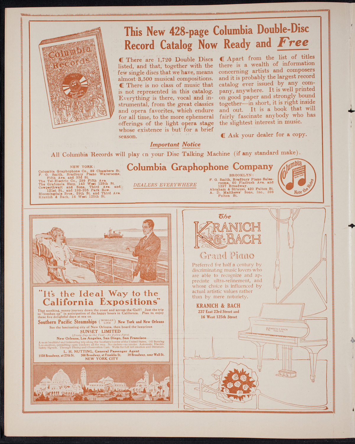 Catholic Oratorio Society, March 26, 1915, program page 6