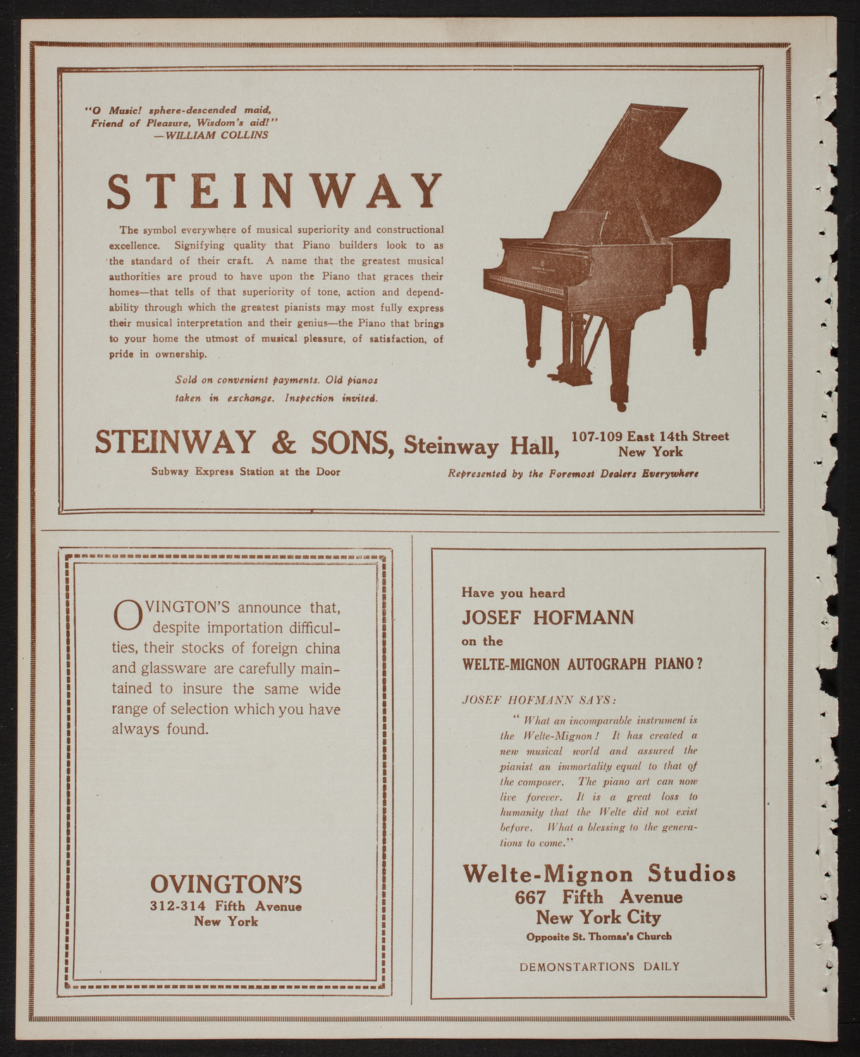 Alma Gluck, Soprano, February 9, 1918, program page 4