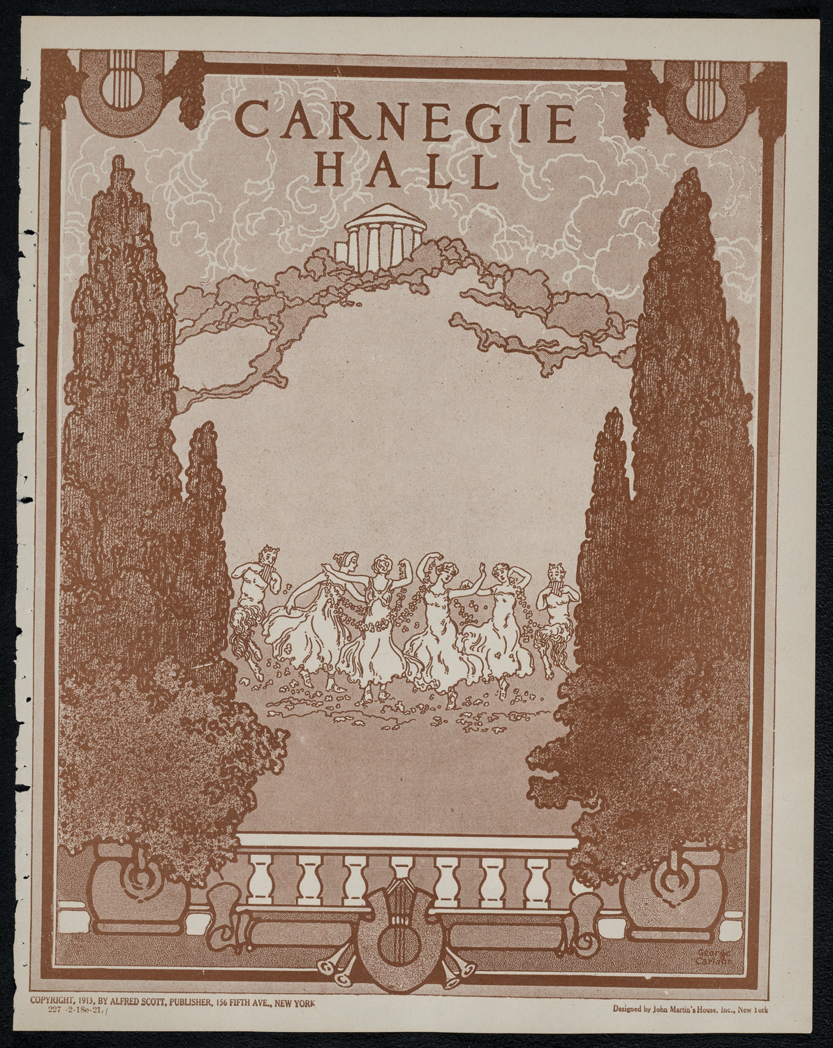 New York Symphony Orchestra, February 18, 1921, program page 1