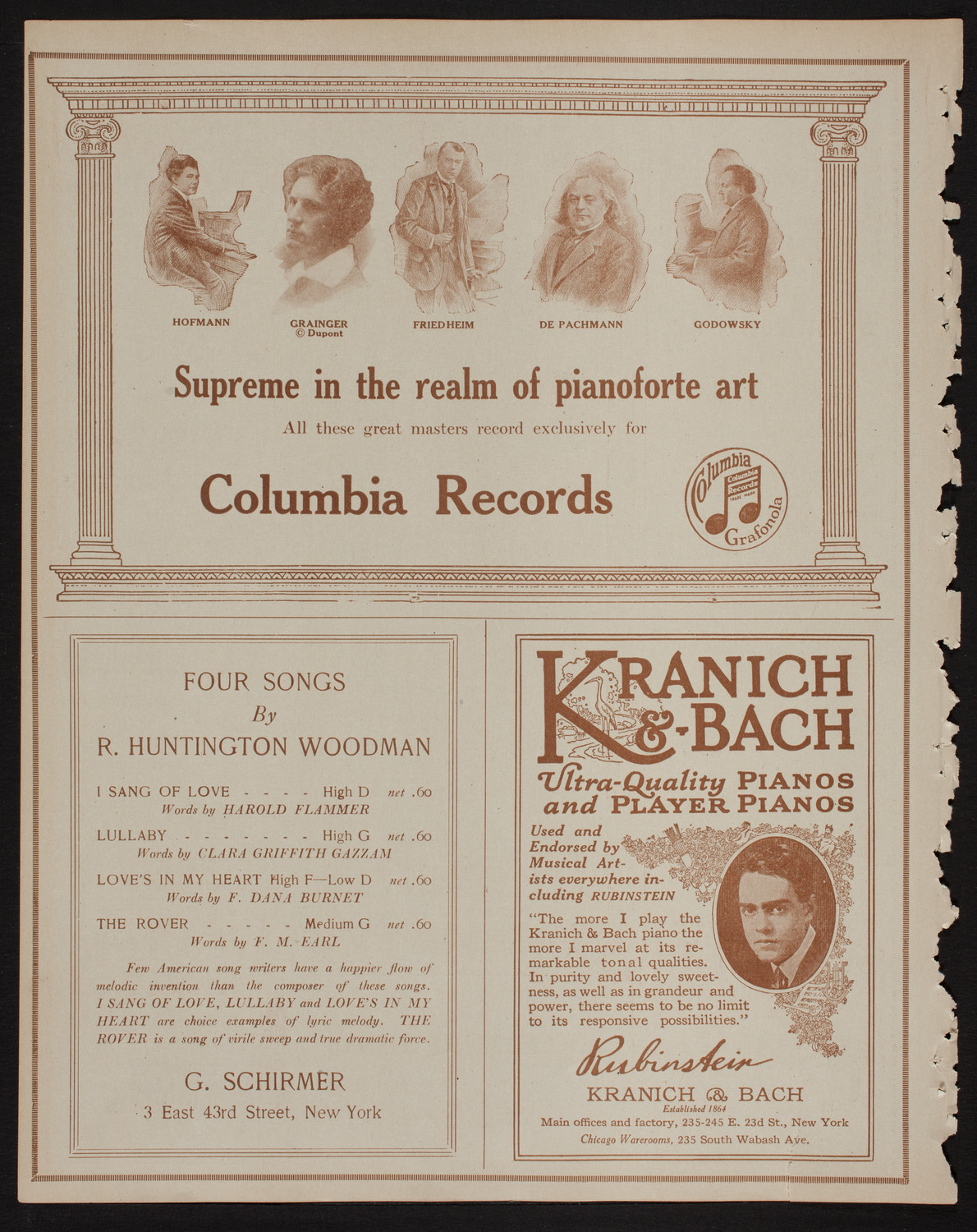 Society of the Friends of Music: Philadelphia Orchestra, March 27, 1918, program page 6