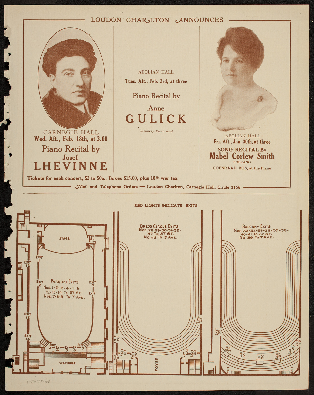 Alice Peroux Williams, Mezzo-Soprano, January 28, 1920, program page 11