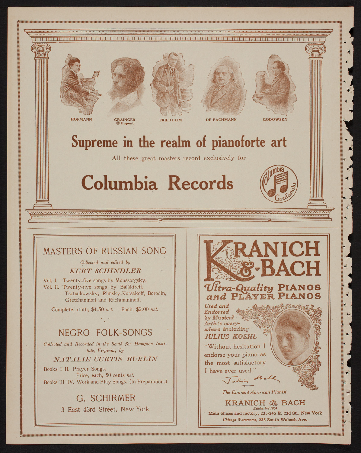 Toscha Seidel, Violin, April 14, 1918, program page 6