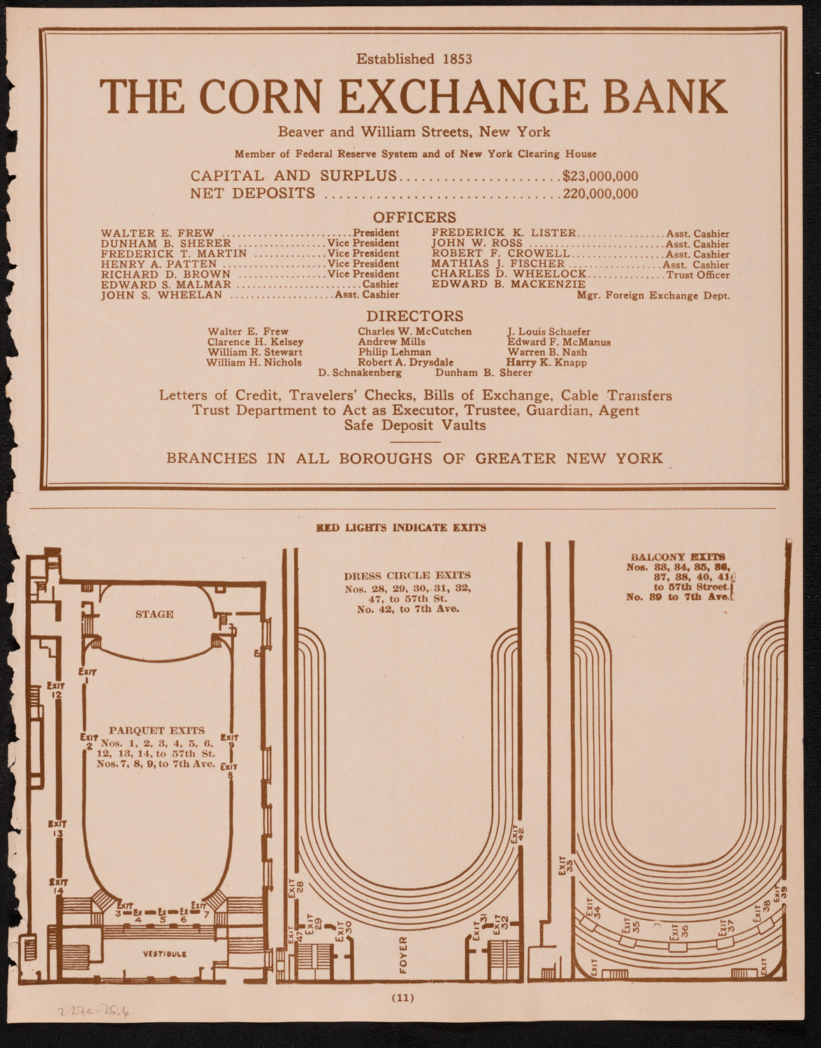 New York Philharmonic, February 27, 1925, program page 11