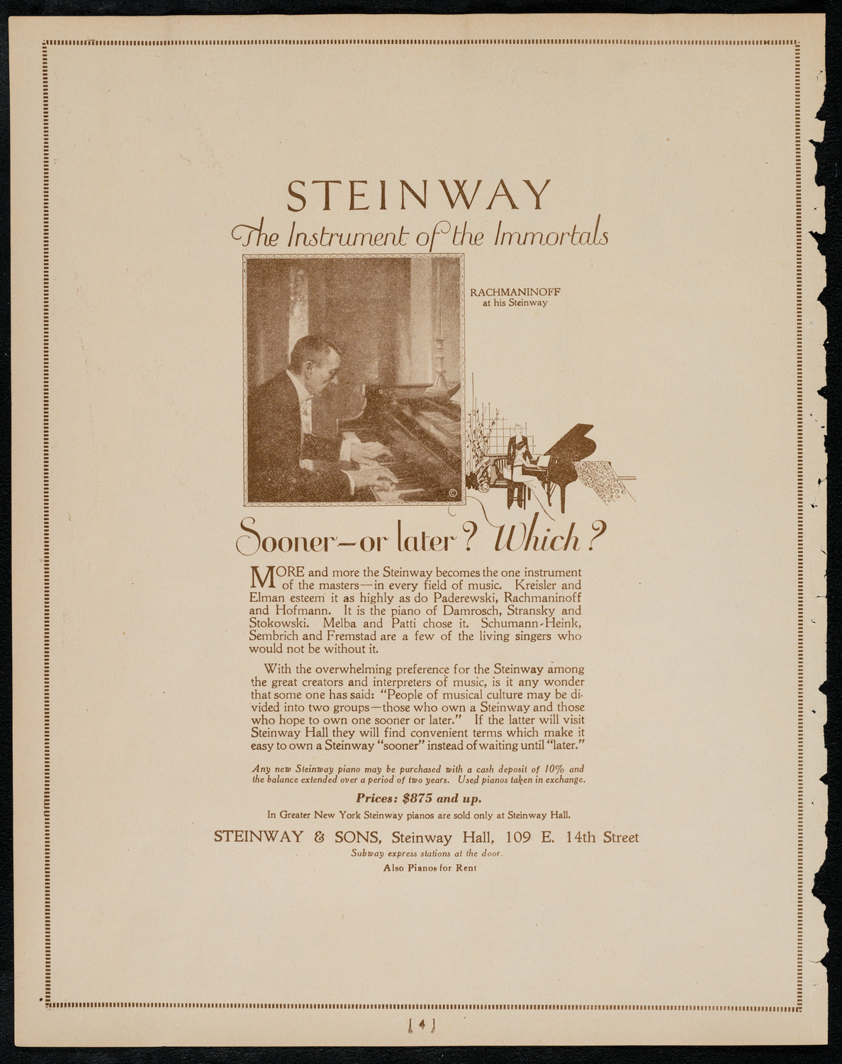 Sir Arthur Conan Doyle, May 7, 1922, program page 4