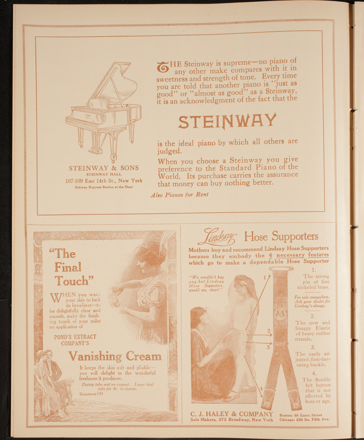 Elmendorf Lecture: Around Southern Europe, November 29, 1914, program page 4