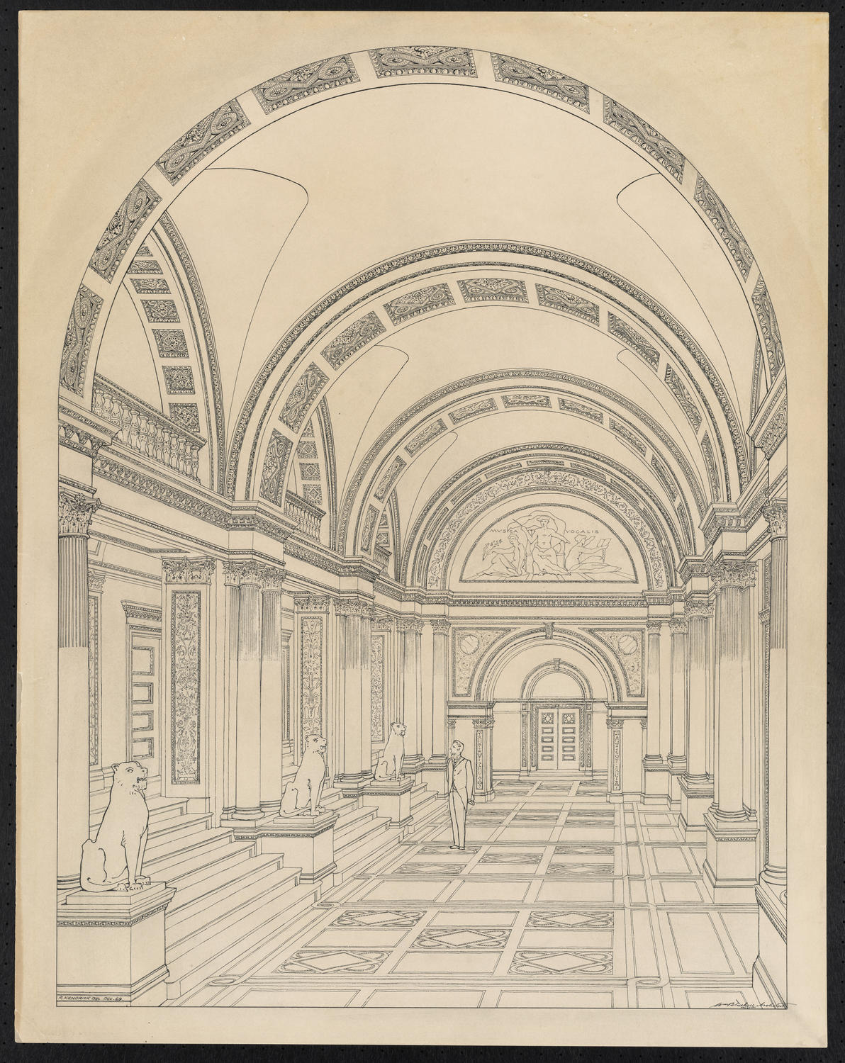 Main Hall lobby, 1889