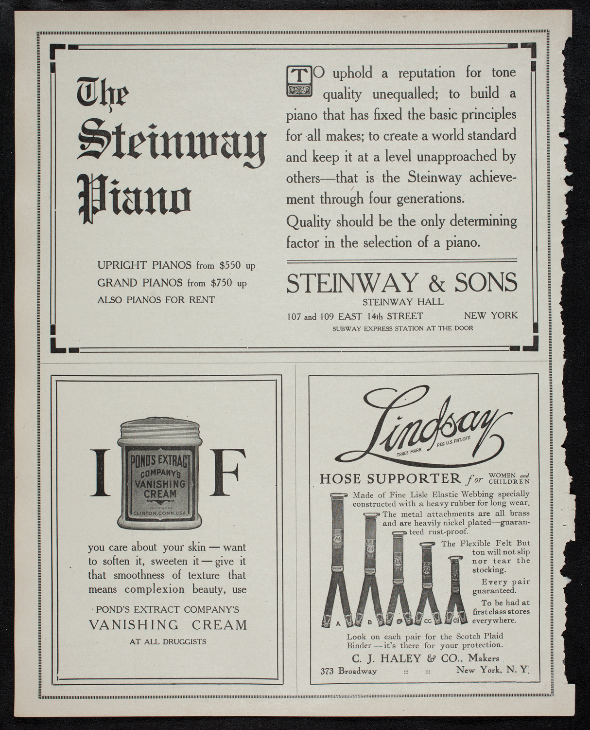 Elmendorf Lecture: Yellowstone Park, November 11, 1912, program page 4