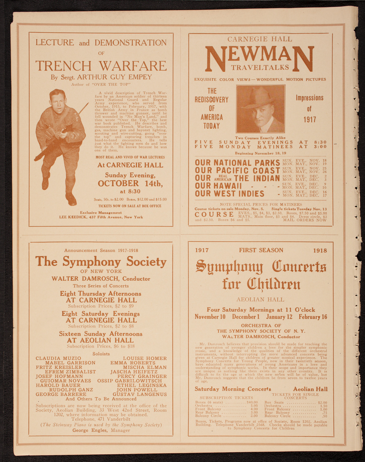 U.S. Navy Band from Great Lakes, Illinois, October 6, 1917, program page 8