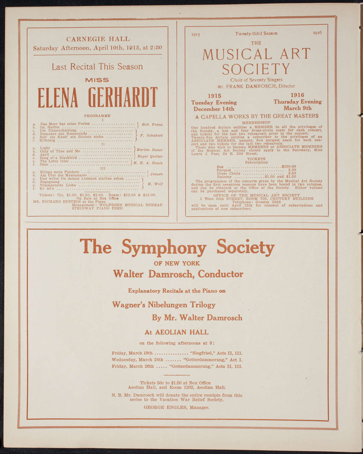 Boston Symphony Orchestra, March 18, 1915, program page 8