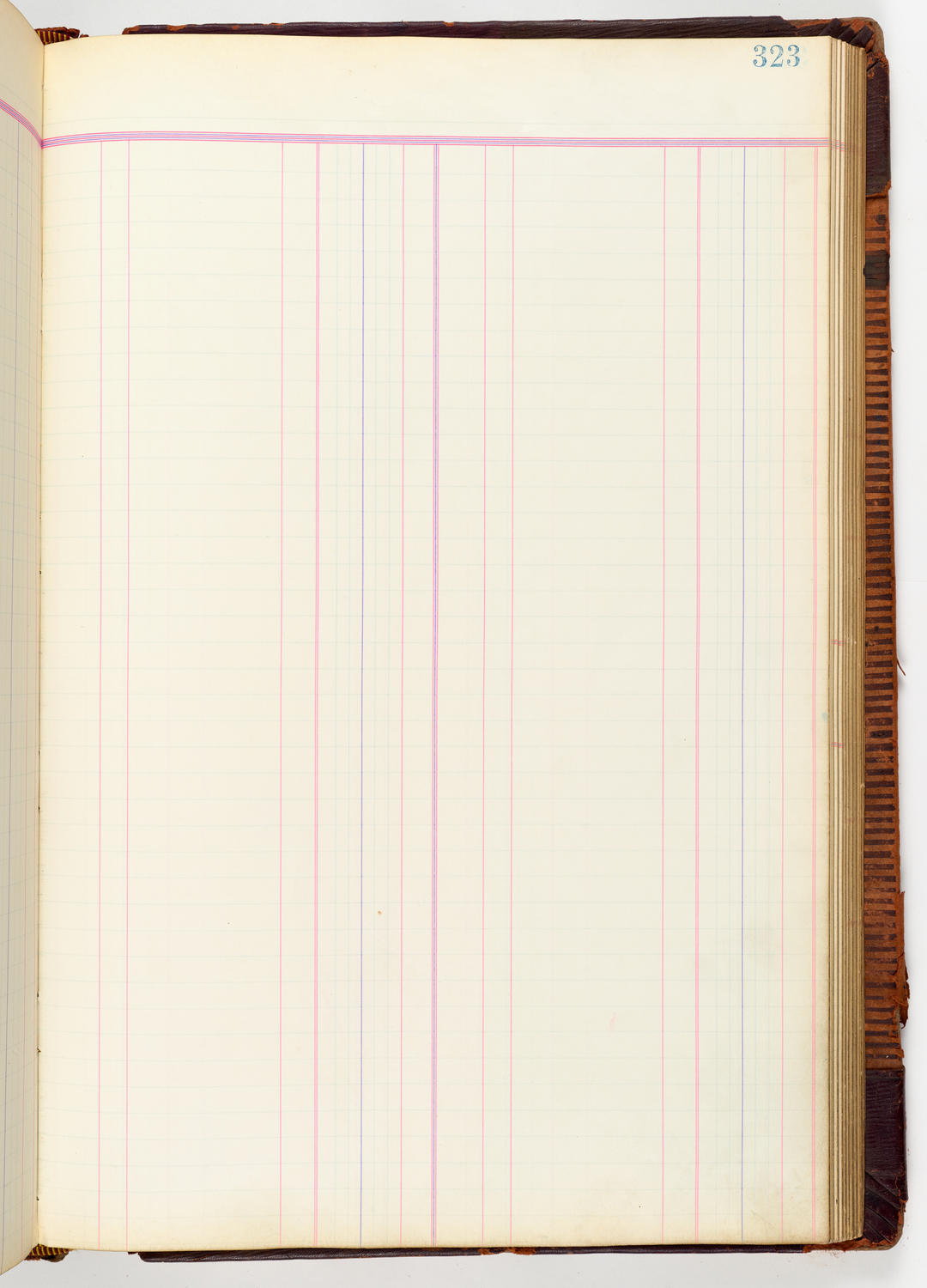 Music Hall Accounting Ledger, volume 3, page 323
