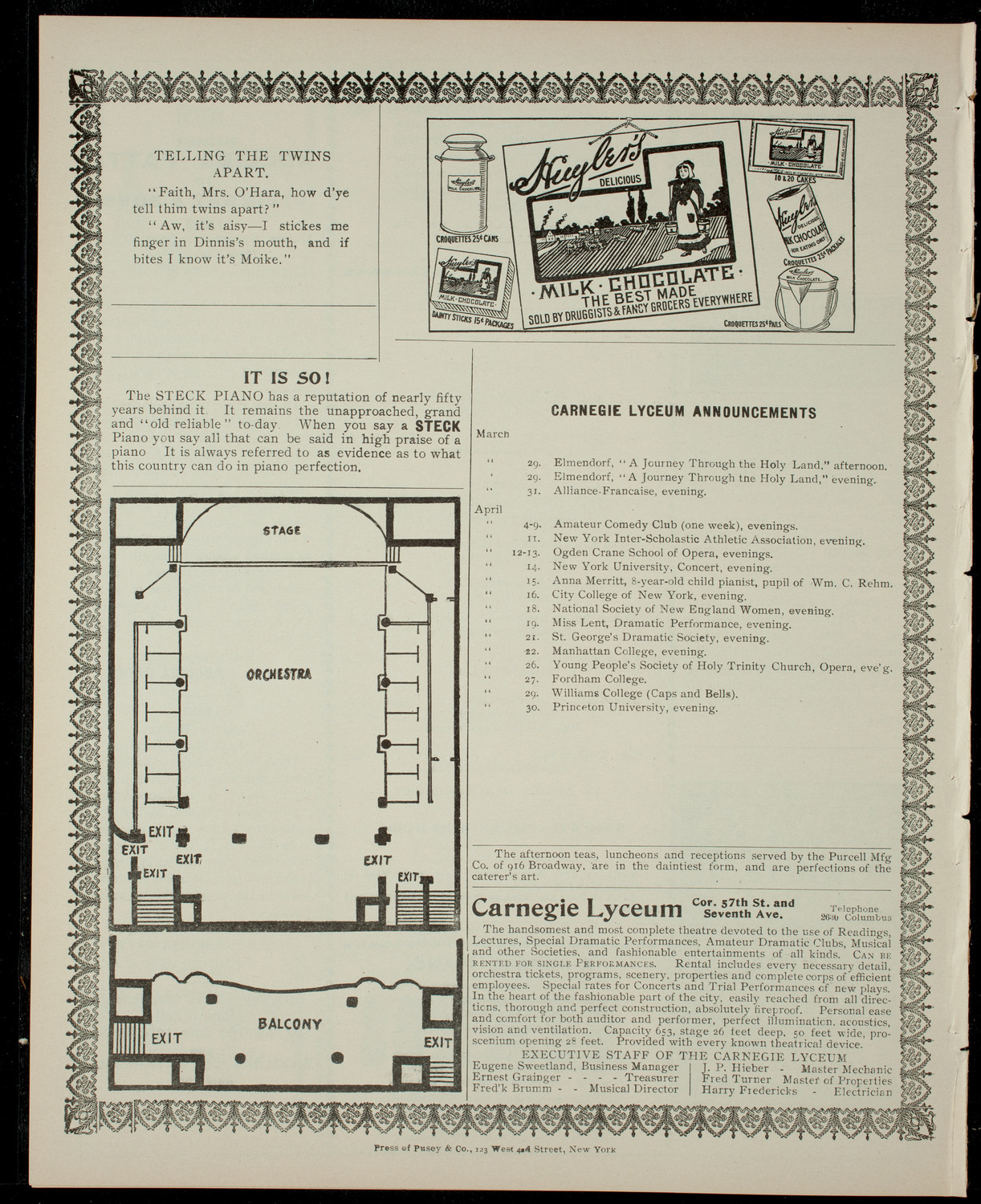 Concert by Fyrtornet Lodge No.1, March 27, 1904, program page 4