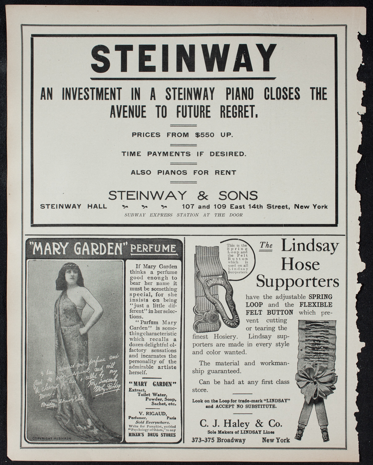 New York Philharmonic, January 10, 1911, program page 4
