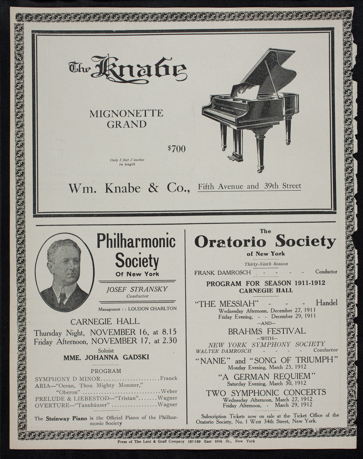 Elmendorf Lecture: The Riviera, November 13, 1911, program page 12