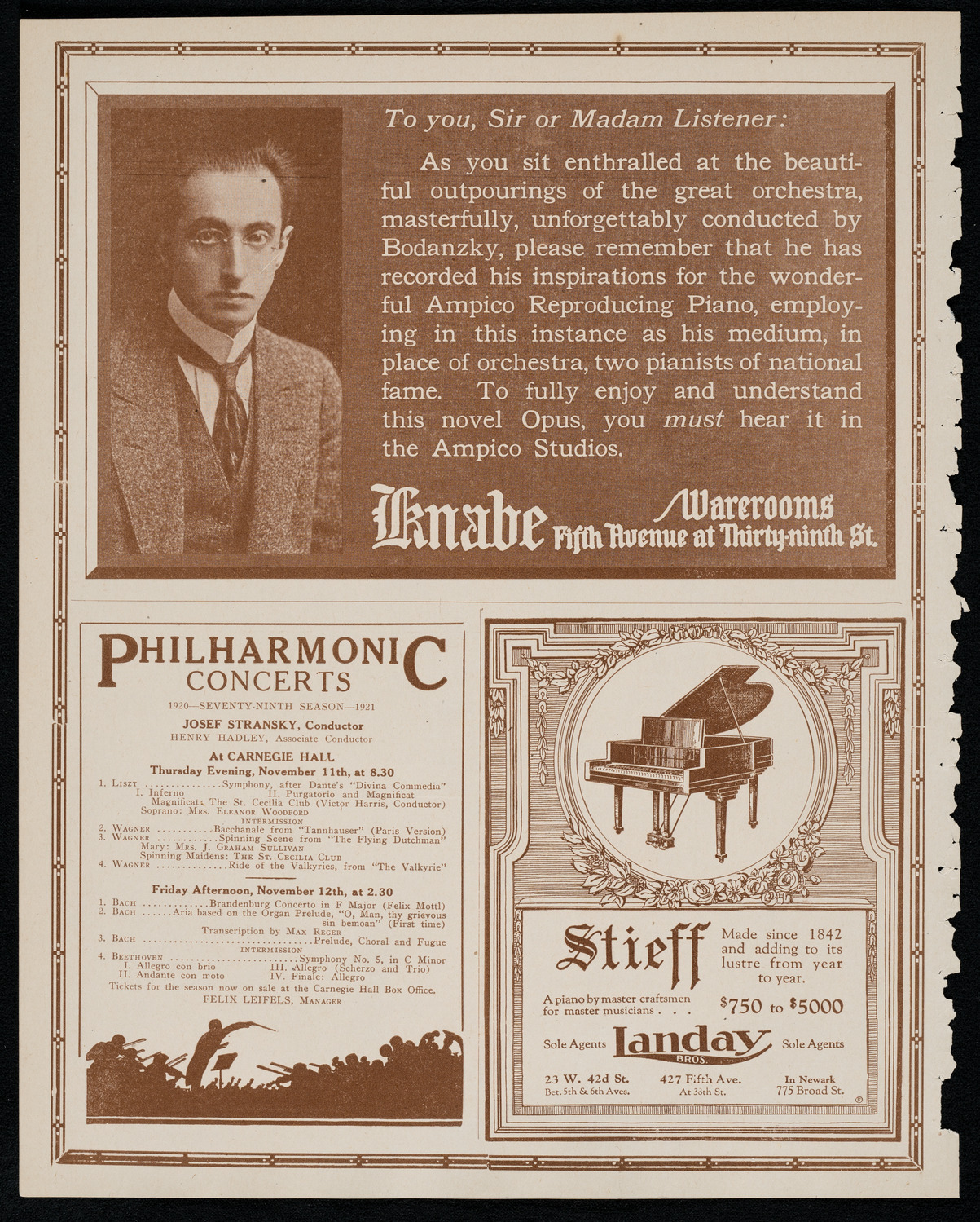Ervin Nyiregyházi, Piano, November 7, 1920, program page 12