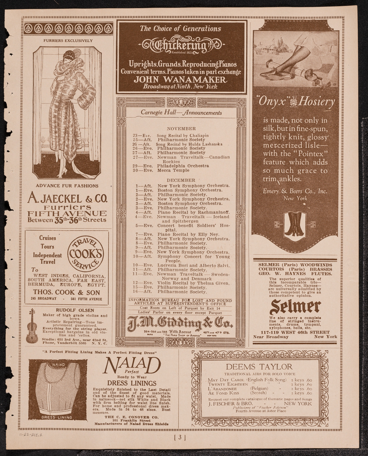 The Open Door—A Negro Pageant with Music, November 22, 1921, program page 3