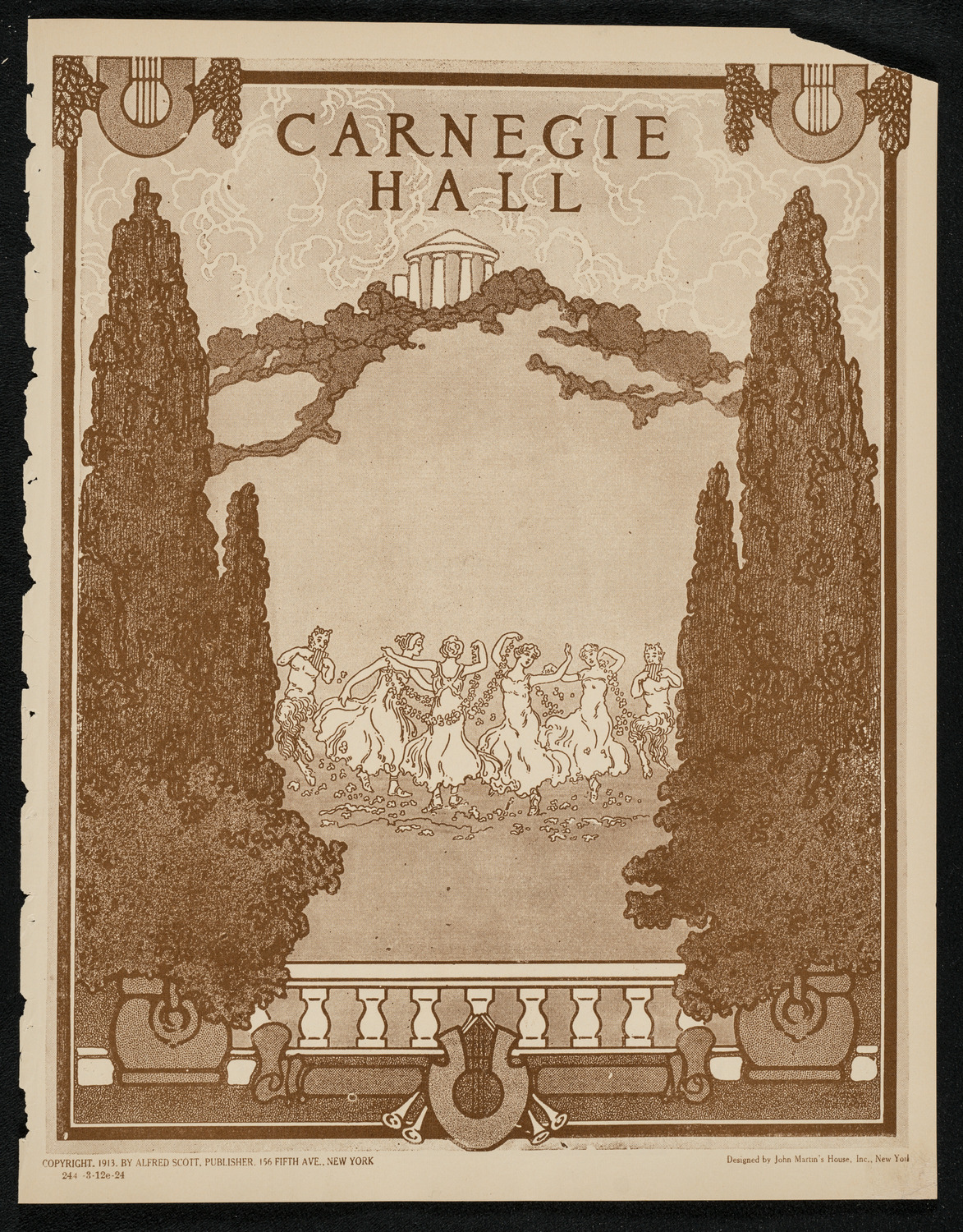 Music and Art Lovers' Club, March 12, 1924, program page 1