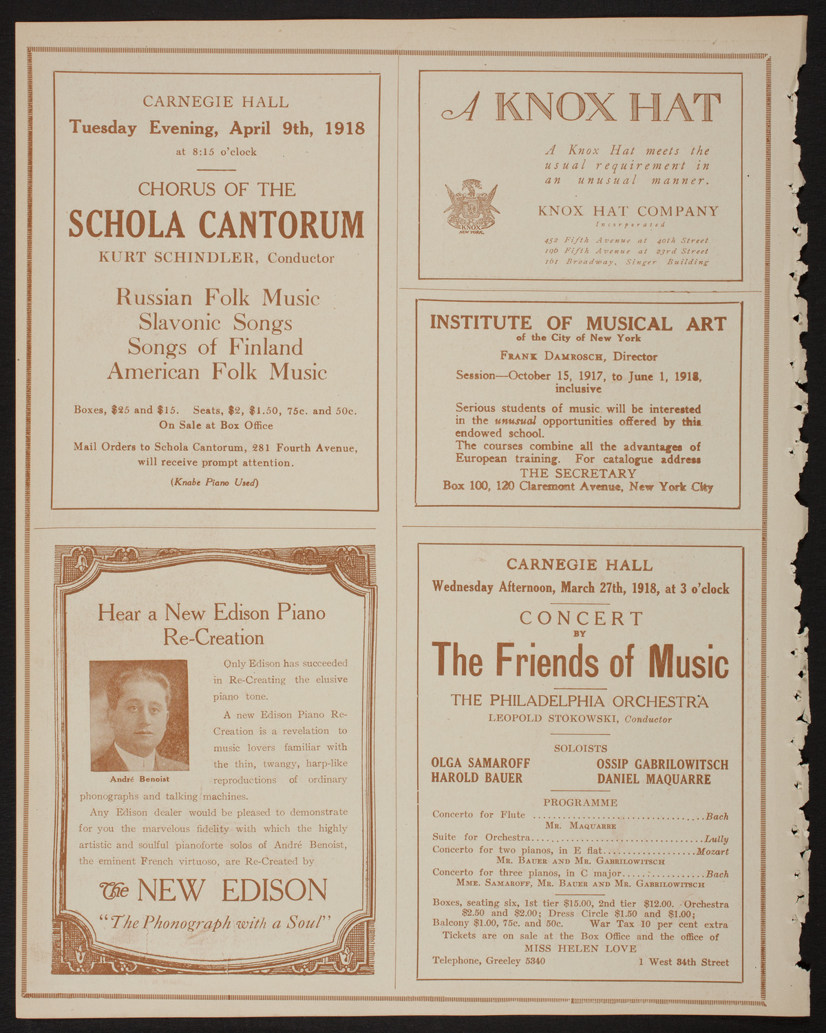 Lecture by Lieutenant Patrick Alva O'Brien, R.F.C., March 17, 1918, program page 2