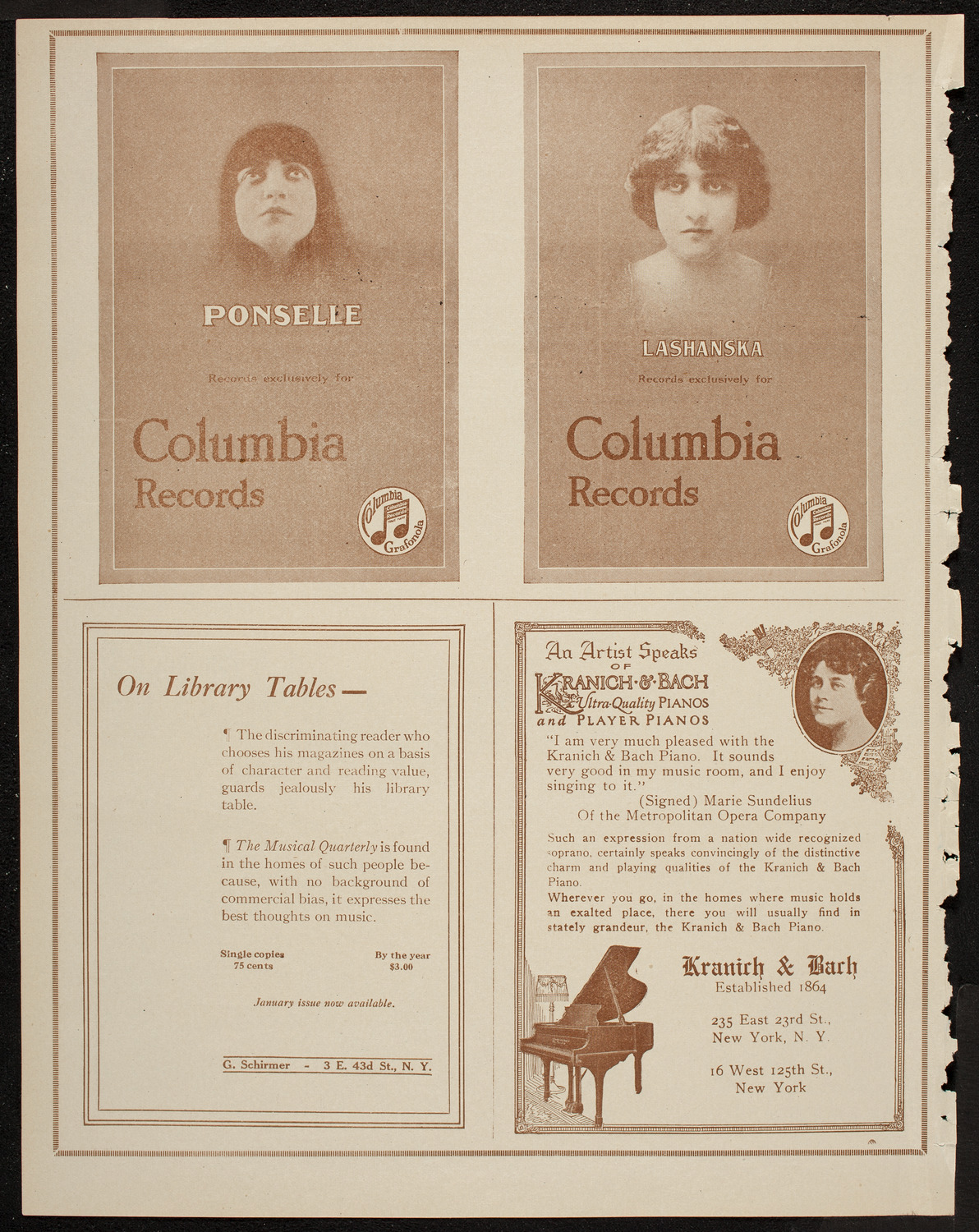 Gala Concert: Christine Langenhan, Orville Harrold, and Samuel Gardner, April 11, 1920, program page 6