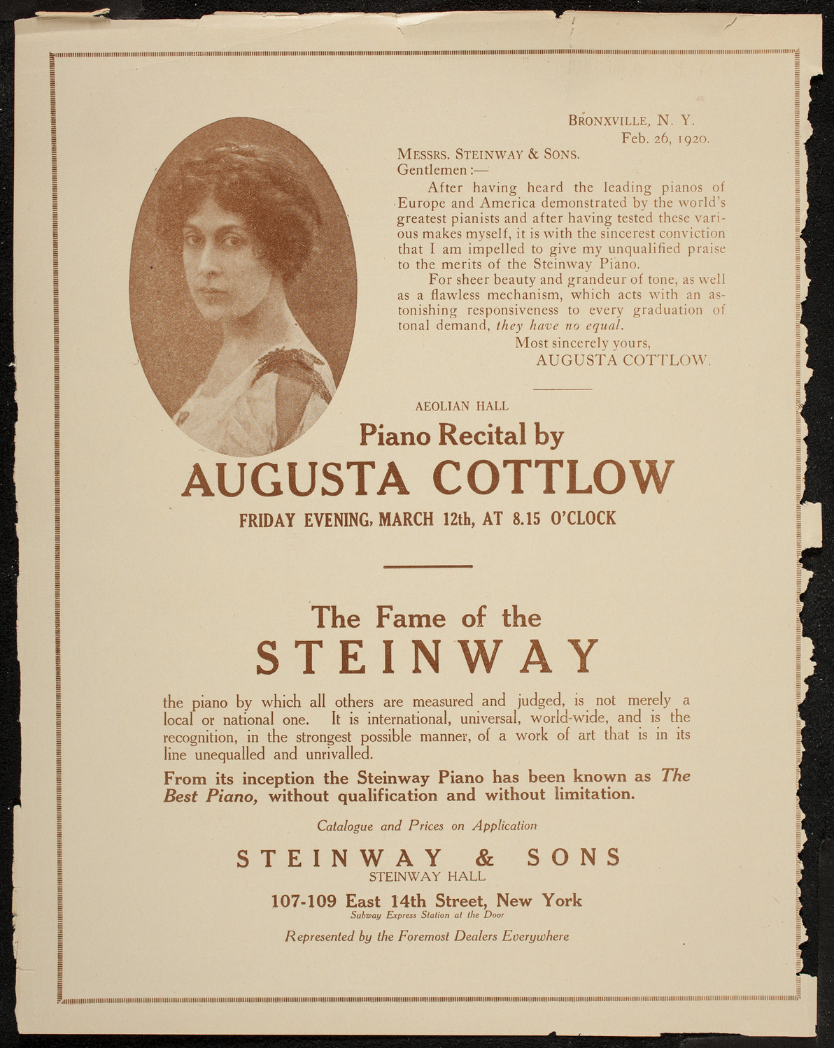Anna Case, Soprano, March 10, 1920, program page 4
