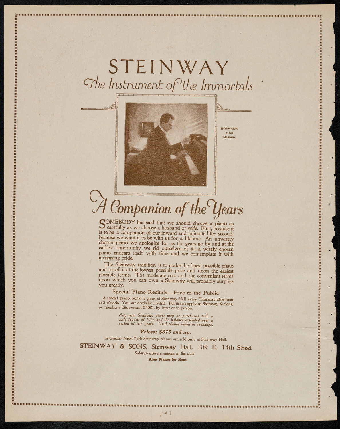 Intercollegiate Glee Club Contest, March 4, 1922, program page 4