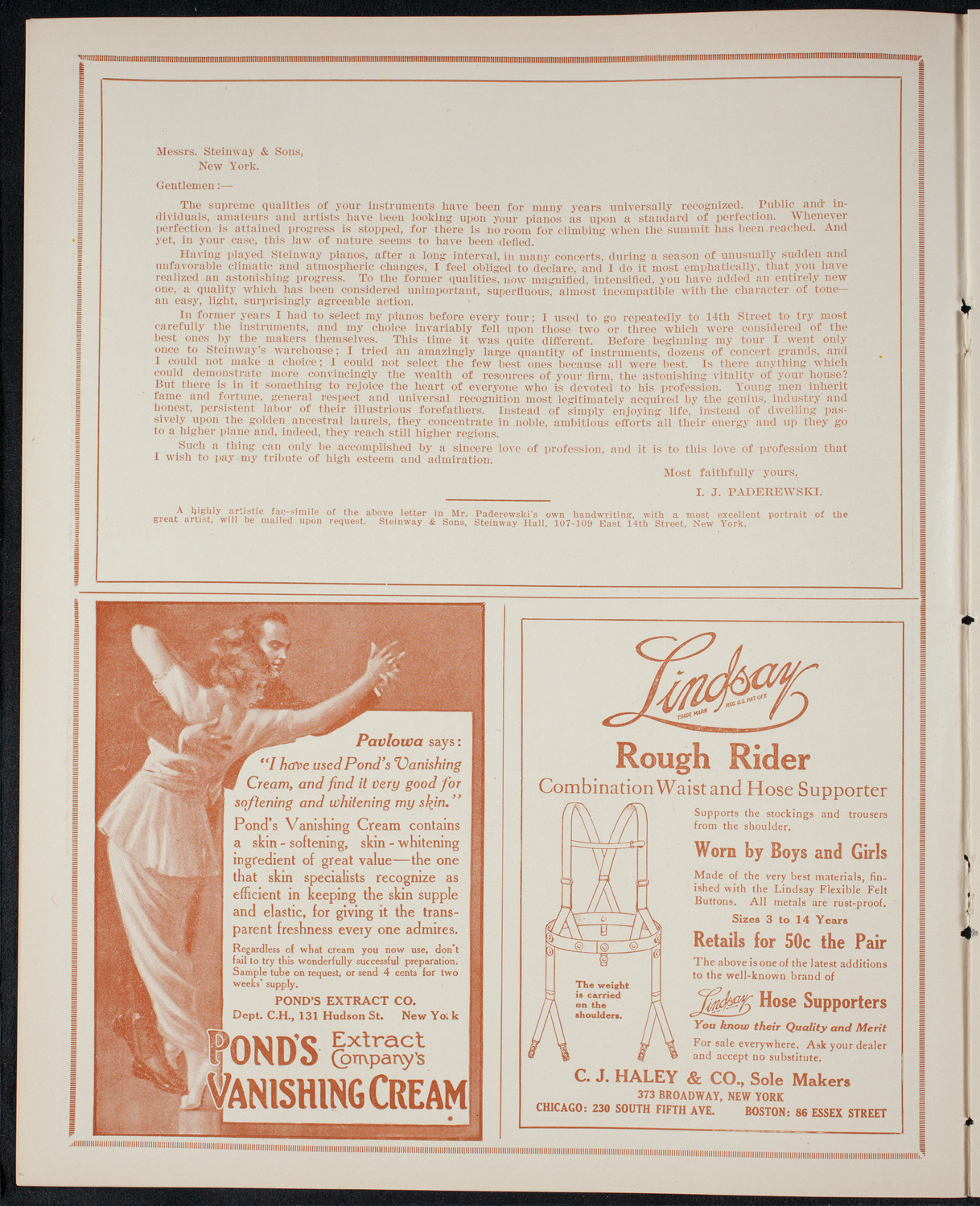 Oscar Seagle, Tenor, March 8, 1915, program page 4