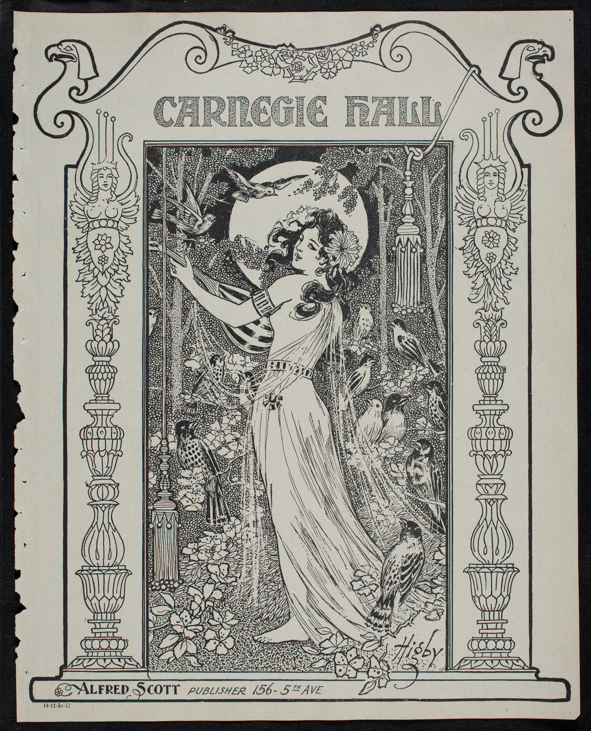 Elmendorf Lecture: The Pacific Coast, November 3, 1912, program page 1