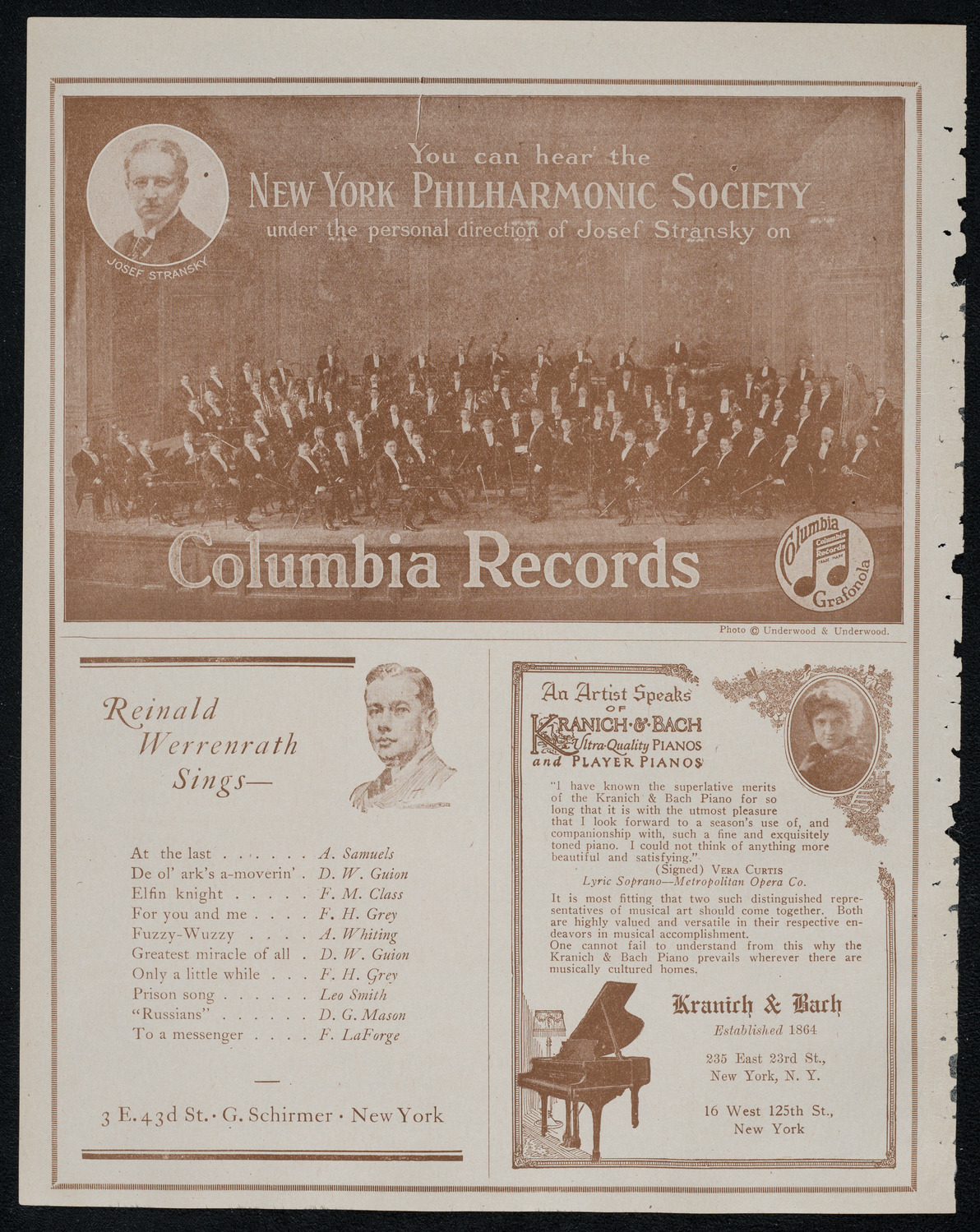 New York Philharmonic, January 8, 1921, program page 6