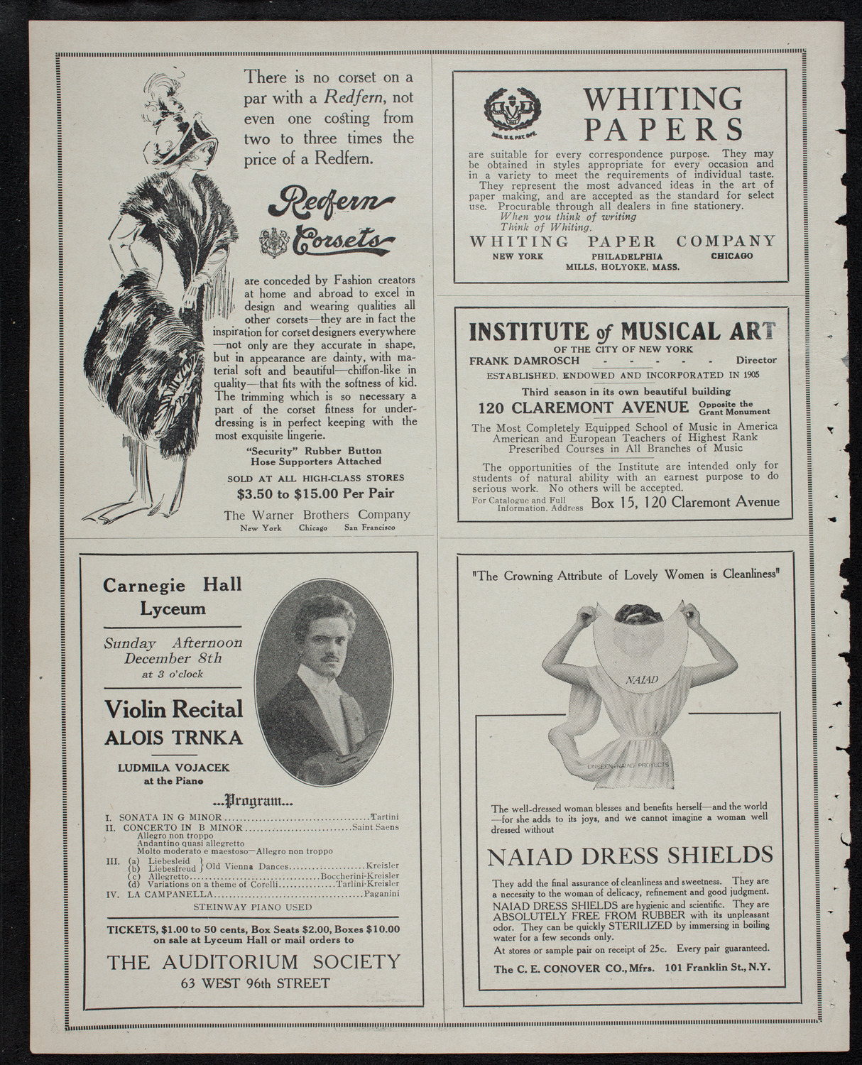 Elmendorf Lecture: The Pacific Coast, November 4, 1912, program page 2