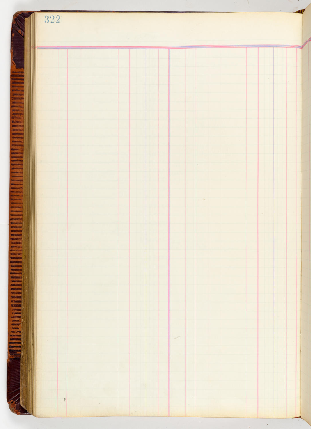 Music Hall Accounting Ledger, volume 3, page 322