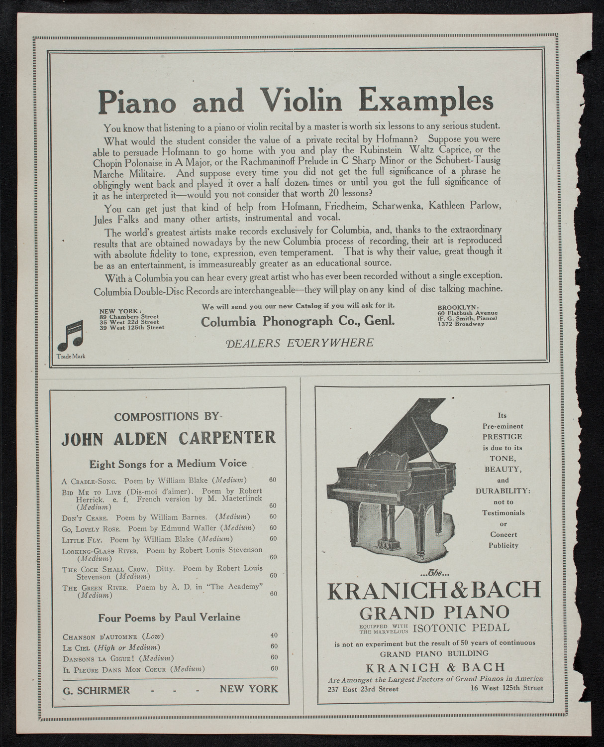 Symphony Concert for Young People, November 23, 1912, program page 6